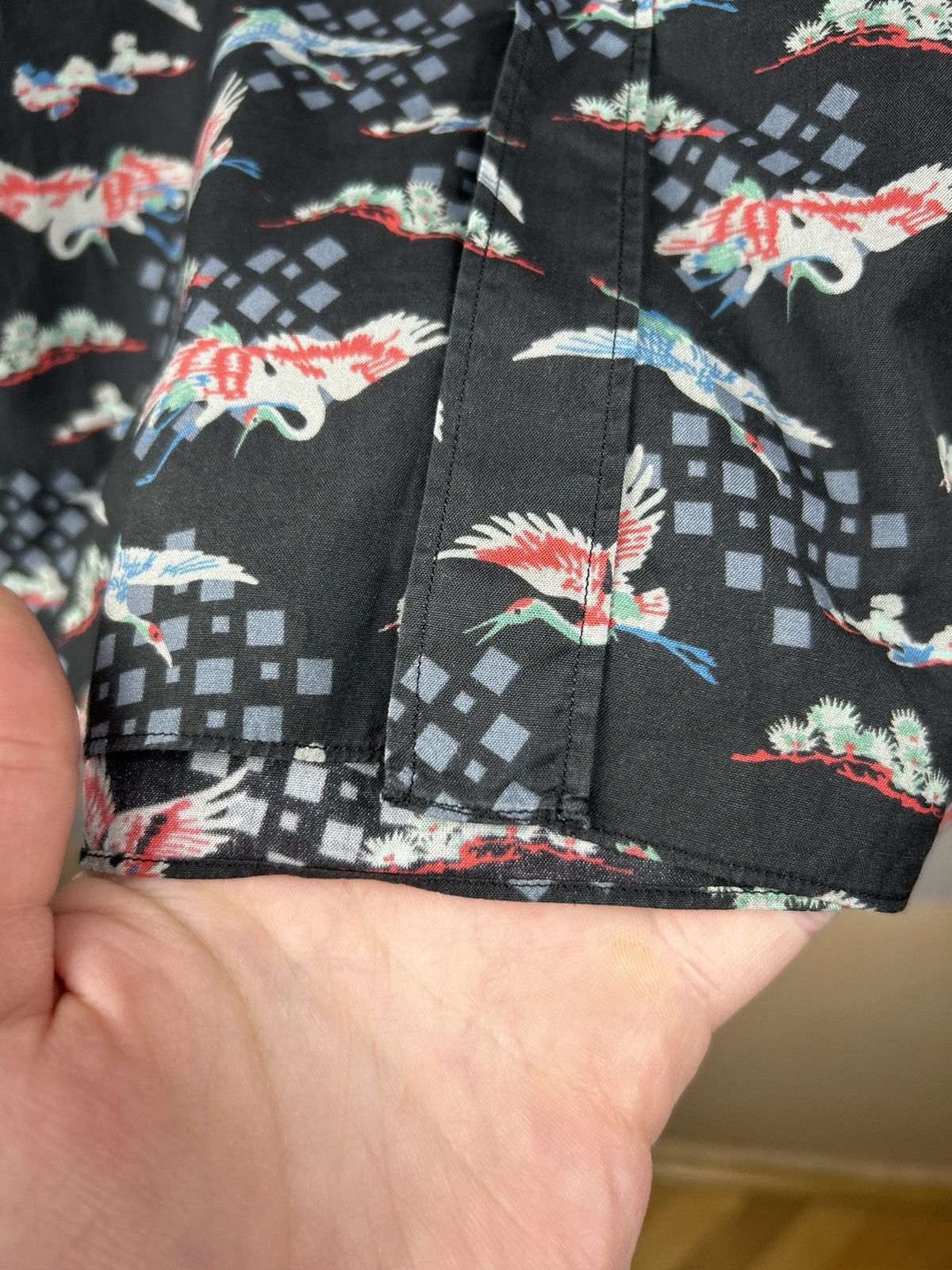 Lanvin Lanvin Evolutive Cranes Print Shirt Size US M / EU 48-50 / 2 - 10 Thumbnail