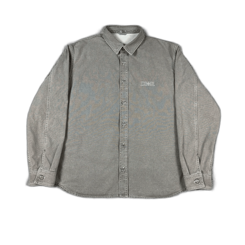 Dior Dior Stone Island Embroidered Denim Shirt Size US L / EU 52-54 / 3 - 1 Thumbnail