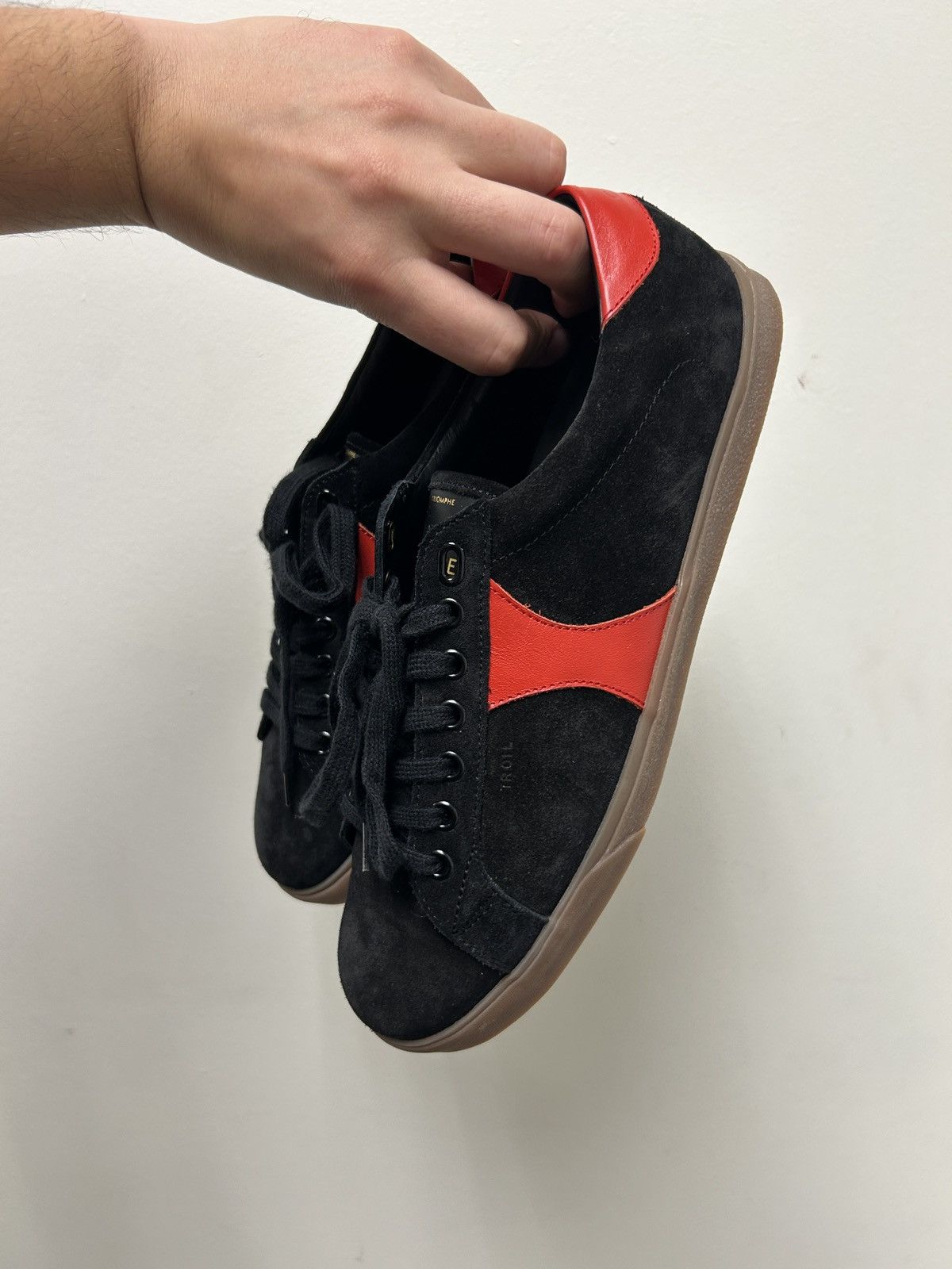 Celine WB! HEDI SLIMANE Triomphe Suede Sneakers Size US 9 / EU 42 - 3 Thumbnail