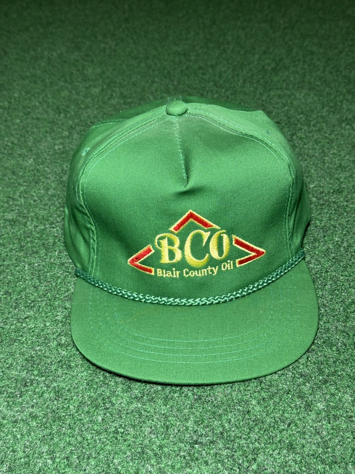Vintage Vintage BCO Blair County Oil Green 80s Yuppong Snapback Hat Size ONE SIZE - 1 Thumbnail