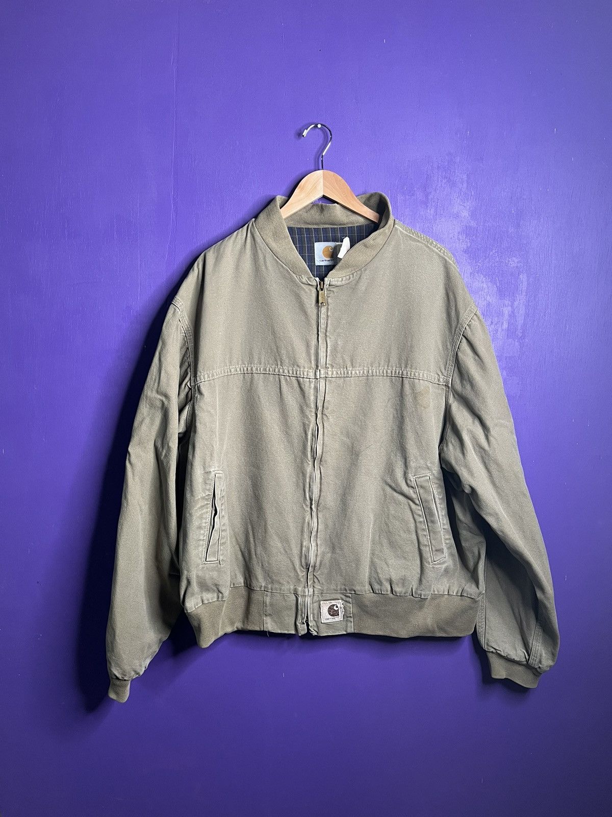Carhartt × Vintage Vintage 90s Carhartt plaid lined ranch jacket Size US XXL / EU 58 / 5 - 1 Thumbnail