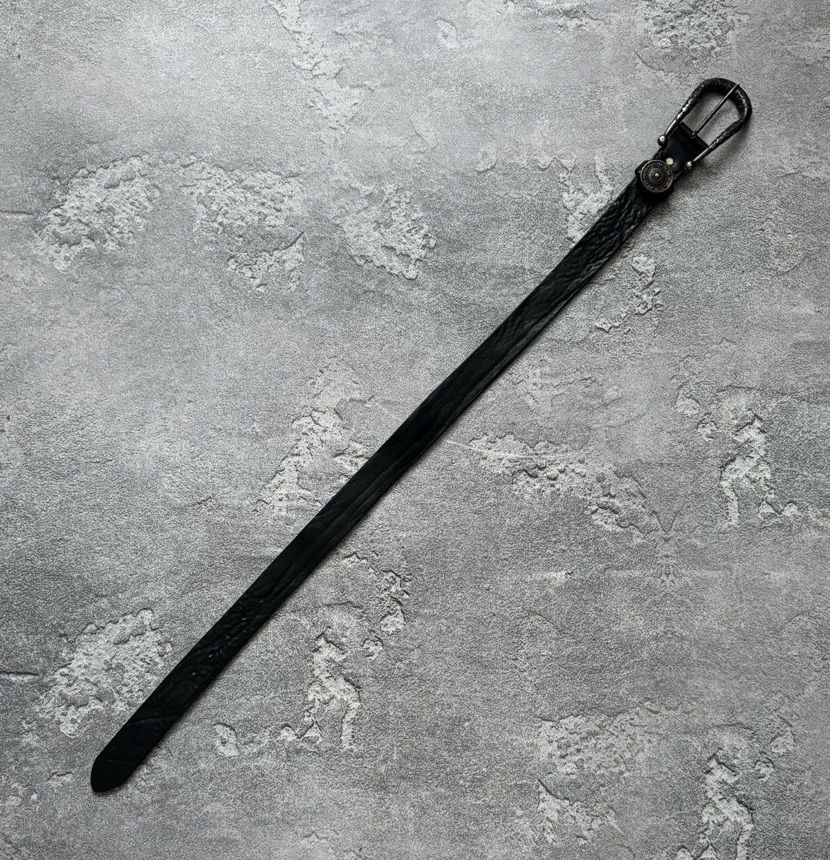 Japanese Brand Nanni Cinture 100cm black leather belt Avantgarde vintage Size ONE SIZE - 13 Thumbnail