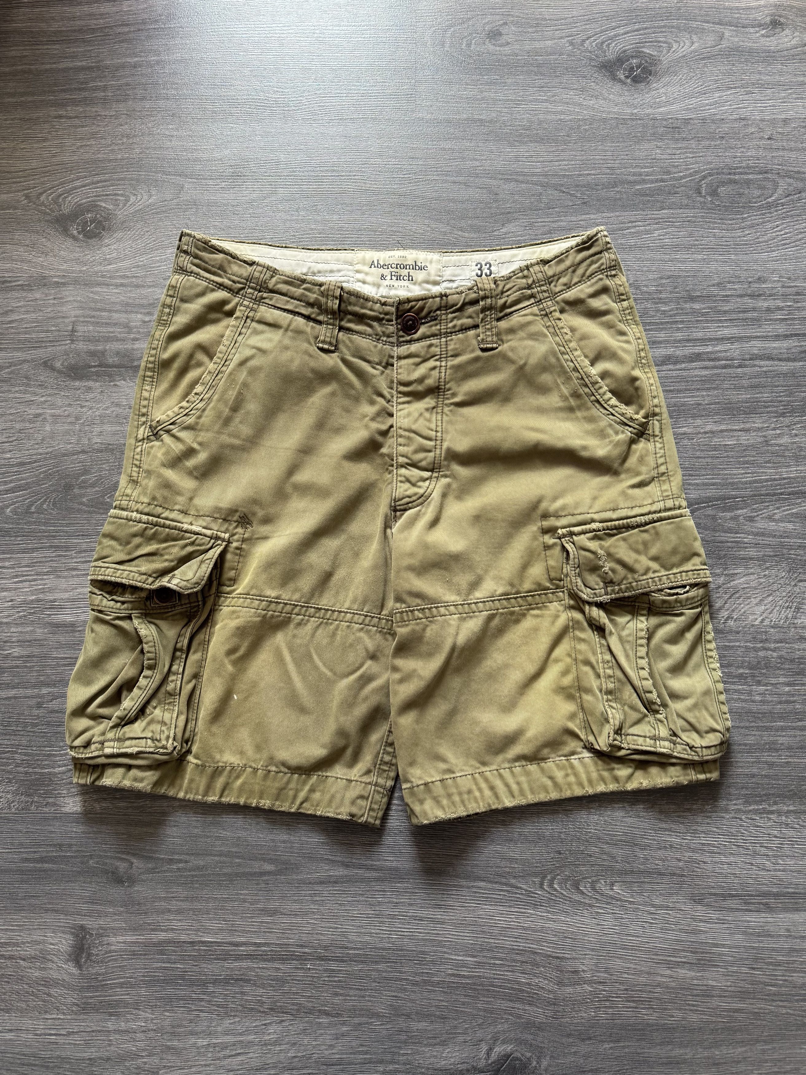 Y2K Vintage Abercrombie Fitch Heavyweight Cargo Baggy Shorts