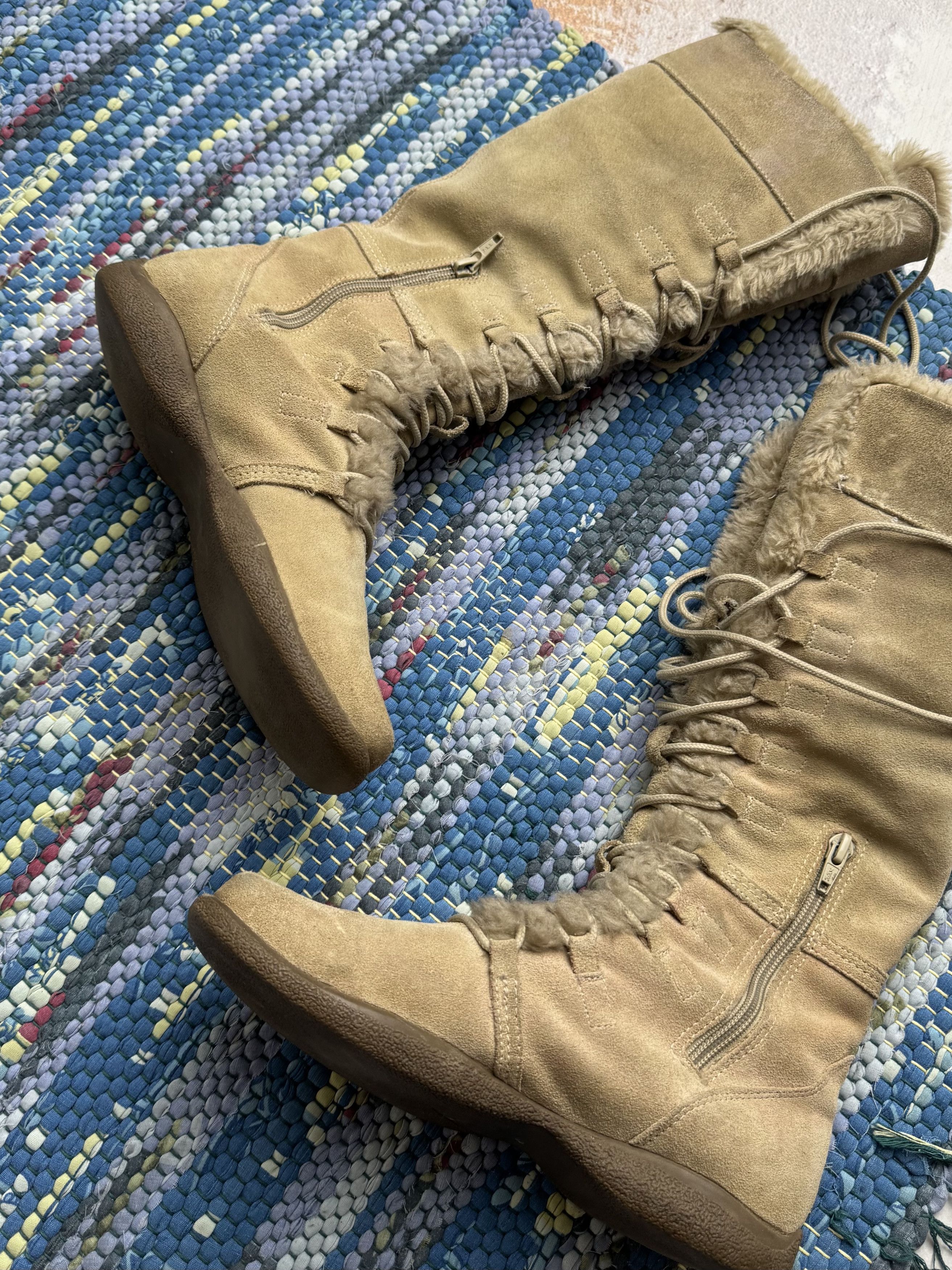 Vintage Vintage Suede Boots With Bondage A8(V1)D15 Size US 6 / IT 36 - 6 Thumbnail