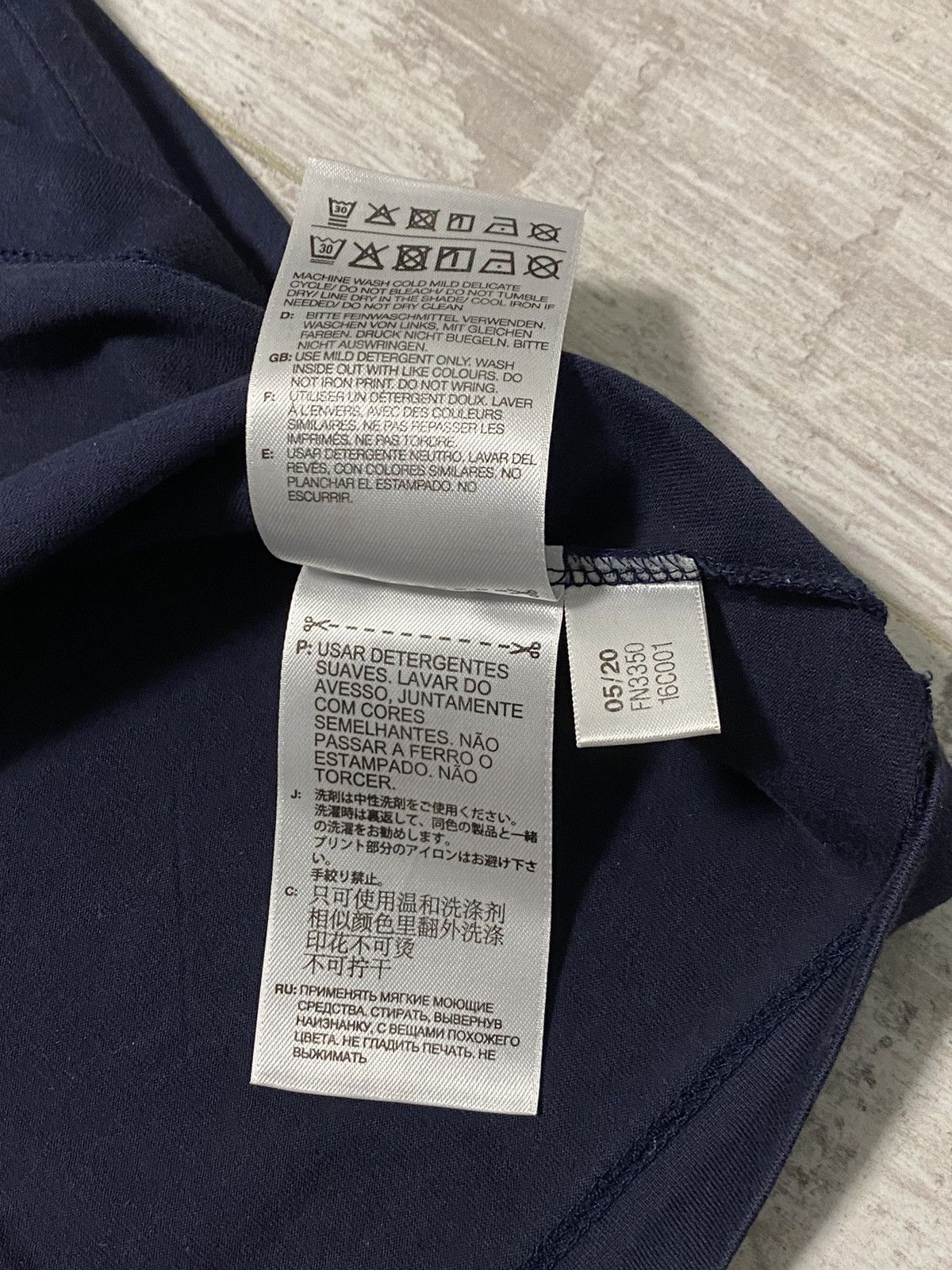 Yohji Yamamoto 🔥ADIDAS YOHJI YAMAMOTO Y-3 T-SHIRT NAVY Size US L / EU 52-54 / 3 - 7 Thumbnail