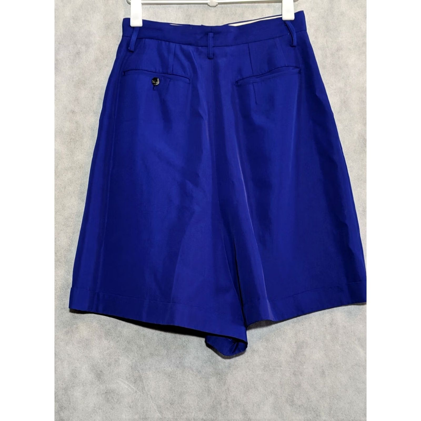 Comme des Garcons Girl VINTAGE Comme des Garcons 1989 Purple Pleated Wide Leg Shorts M Women Japan Size 32" / US 10 / IT 46 - 3 Thumbnail