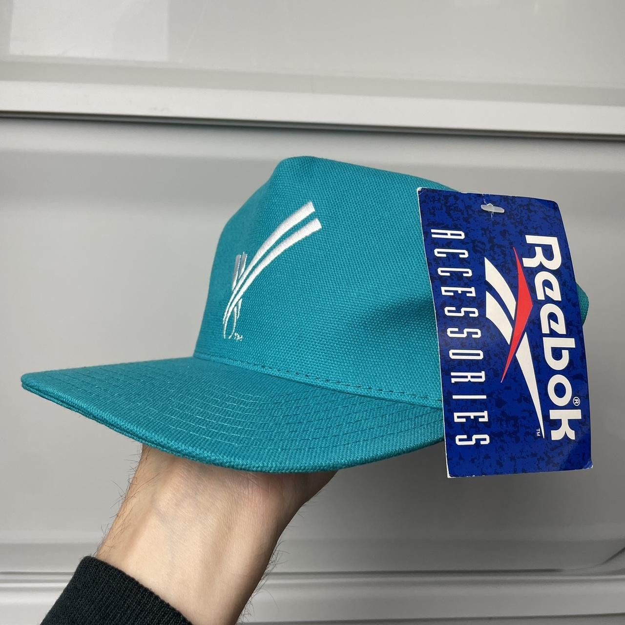 Reebok Vintage Reebok Hat Tea Blue Leather Strap NWT Commonwealth Size ONE SIZE - 1 Thumbnail