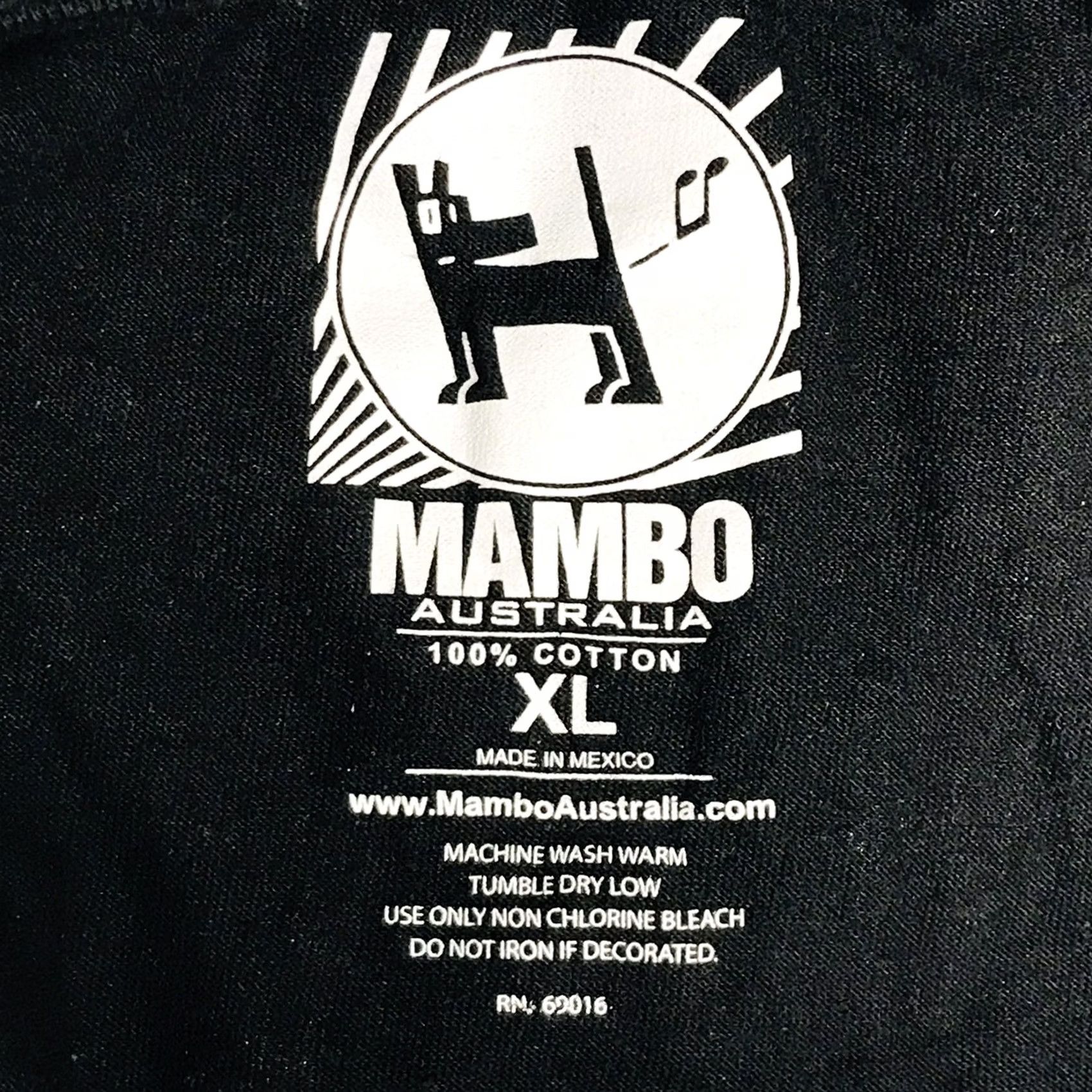 Mambo VINTAGE Mambo T-Shirt Mens XL Black Inverted Skull Headphones 90s Punk Rock Graphic Australia Farting Dog Feature: Graphic Print, Cotton, Short Sleeve Size US XL / EU 56 / 4 - 3 Thumbnail