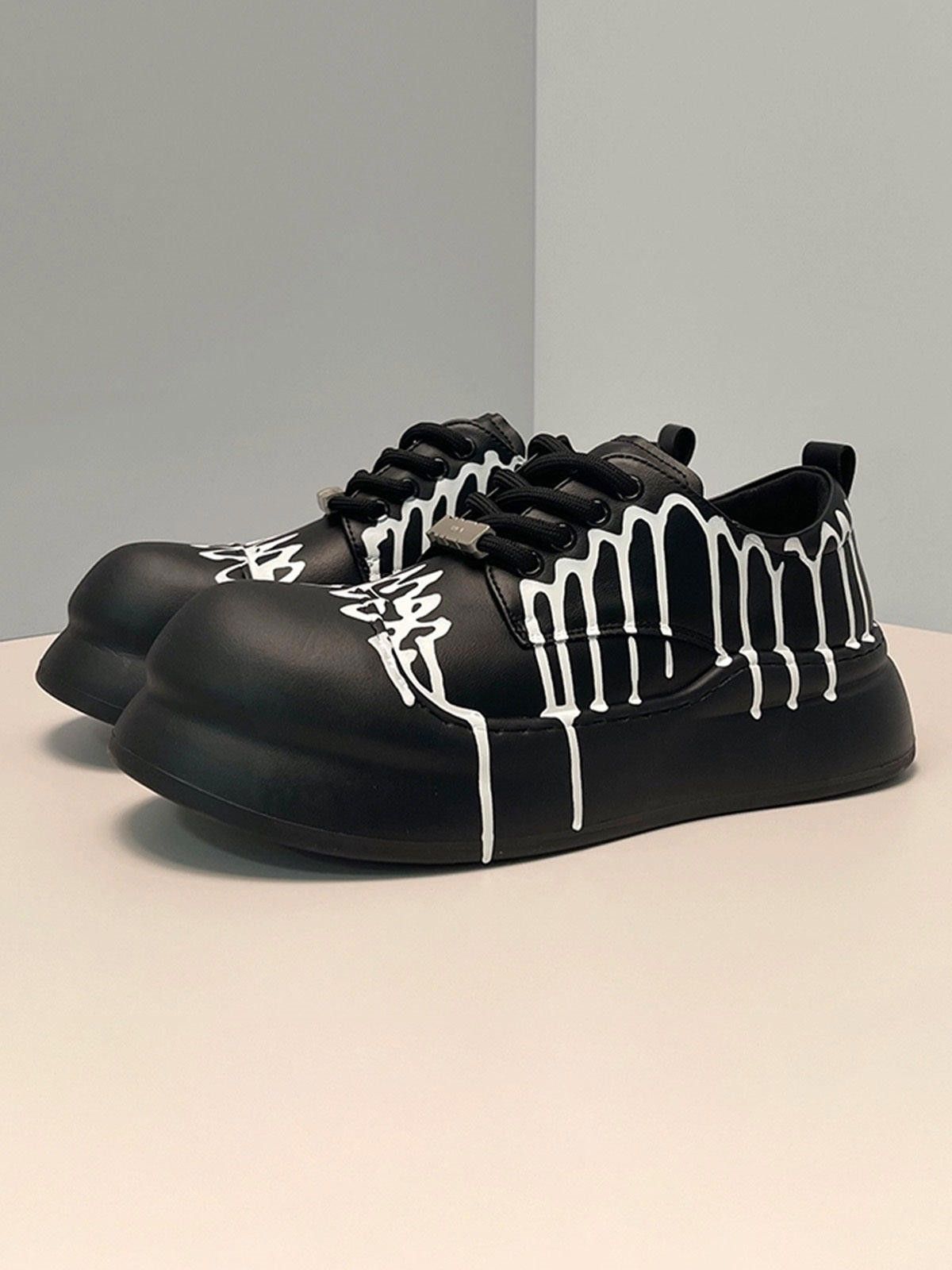 Japanese Brand Graffiti Derby Platform Toe Shoes - 2459 Size US 7 / EU 40 - 2 Thumbnail