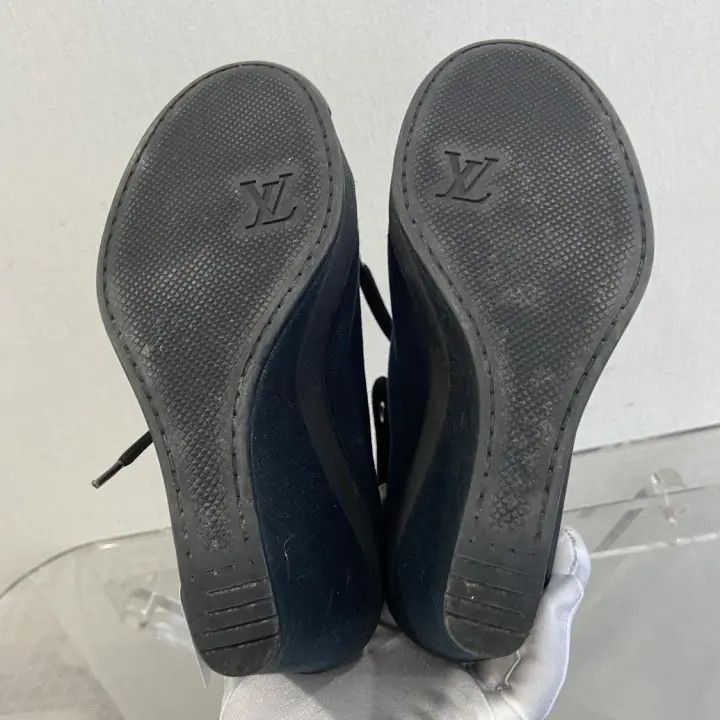Louis Vuitton Louis Vuitton Black High Top Platform Sneakers -2508 Size US 5 / IT 35 - 2 Thumbnail