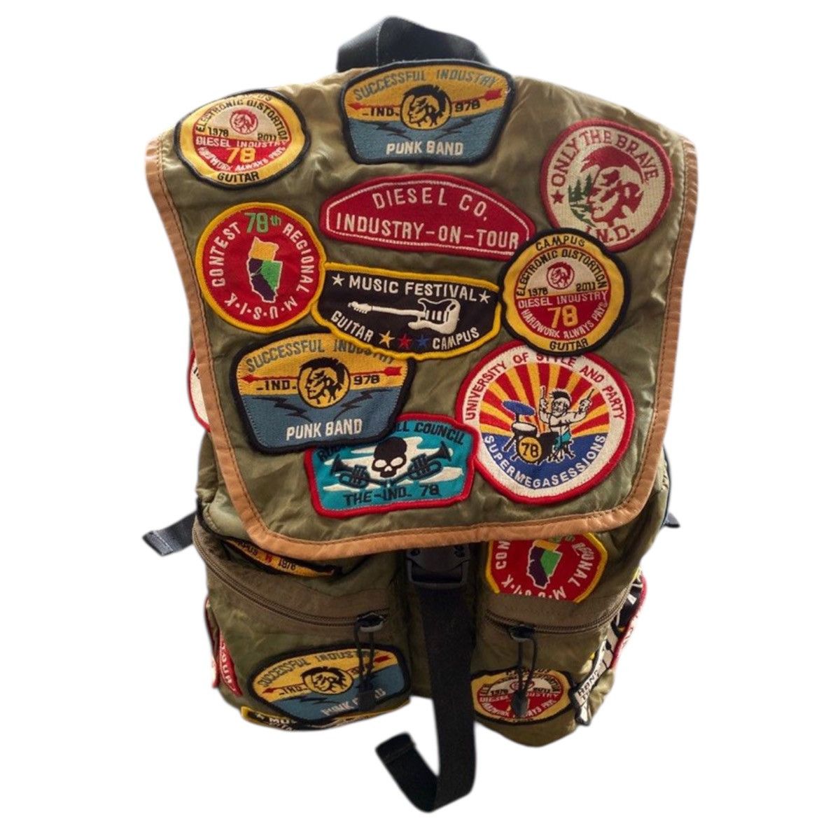 Diesel Diesel Emblem Backpack 7Modern Practical Stylish Size ONE SIZE - 2 Thumbnail