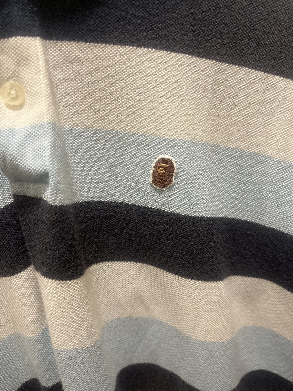 Bape Bape striped polo Size US L / EU 52-54 / 3 - 4 Thumbnail