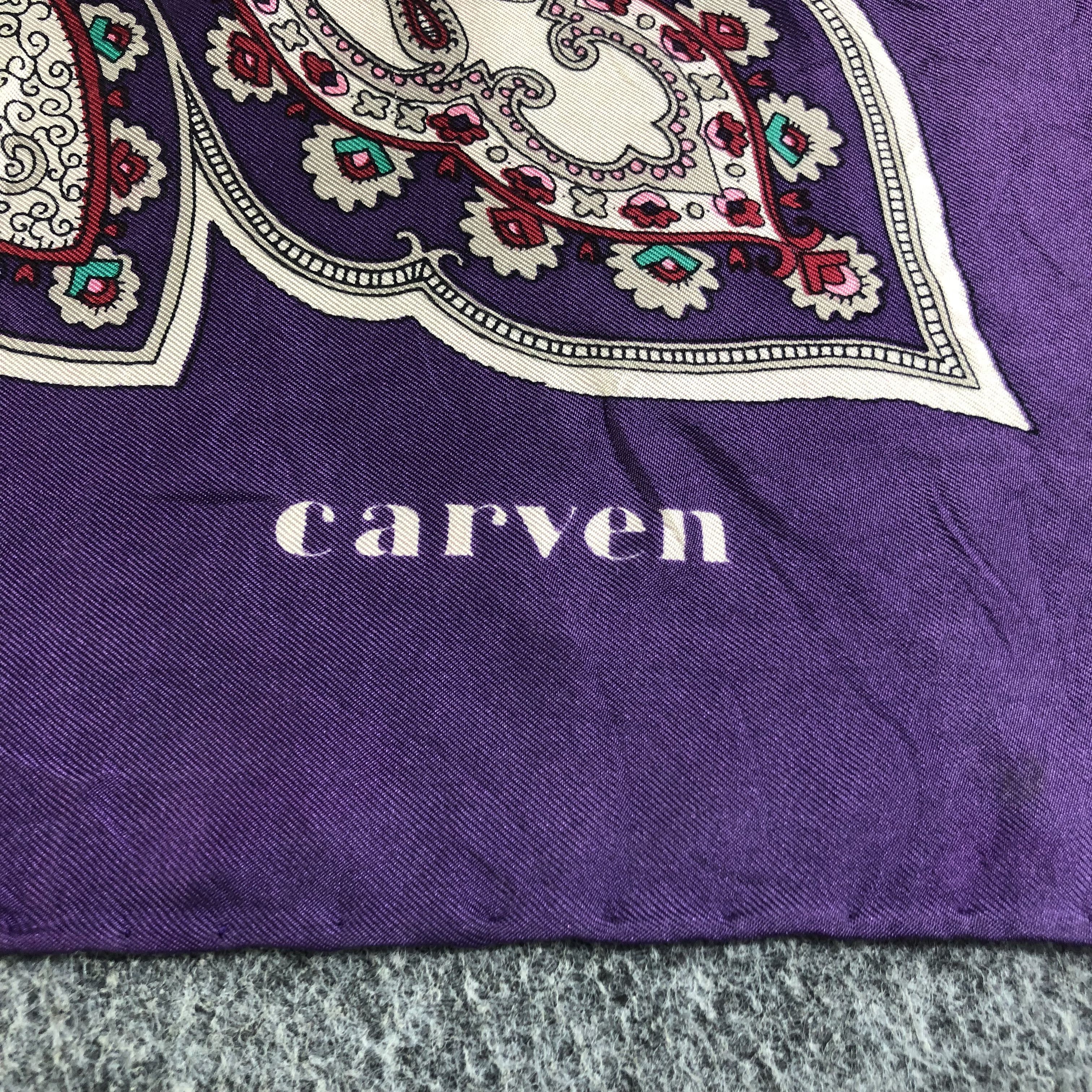 Carven Carven Hand Rolled Silk Scarf M528 Size ONE SIZE - 3 Thumbnail