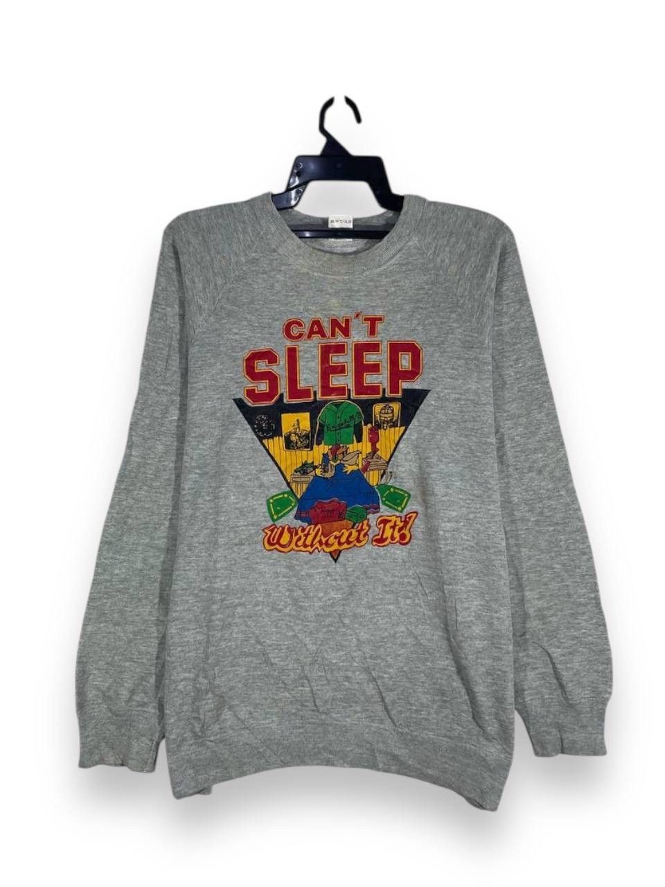 Other Vintage 90s baseball cant sleep without it sweatshirt size L Size US L / EU 52-54 / 3 - 1 Thumbnail
