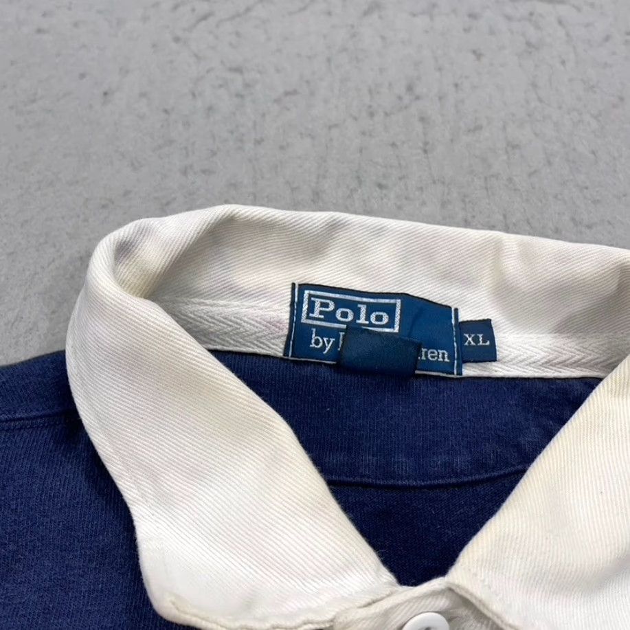 Polo Ralph Lauren VINTAGE Polo Ralph Lauren Shirt Mens XL Yellow Rugby Custom Crossed Mallets 90s Size US XL / EU 56 / 4 - 4 Thumbnail
