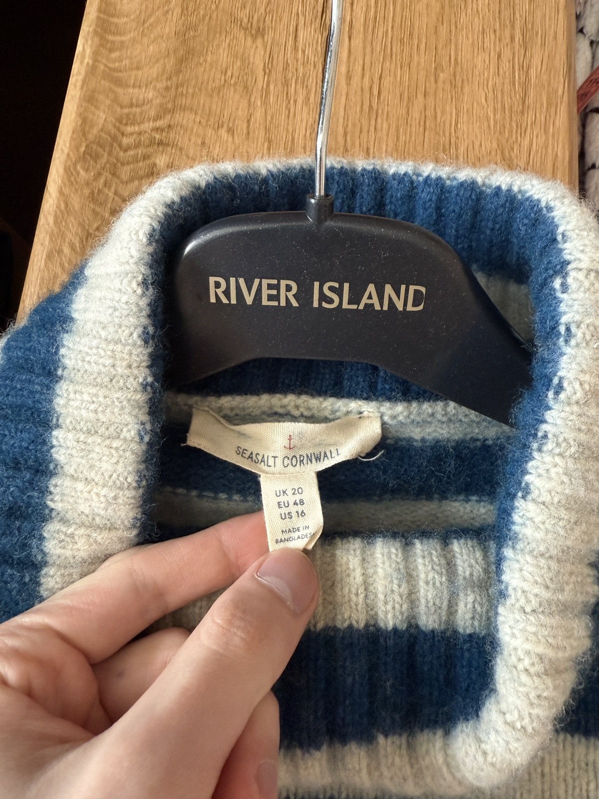 Other Vintage Seasalt Cornwall Striped Wool women’s Sweater Size XL / US 12-14 / IT 48-50 - 12 Thumbnail