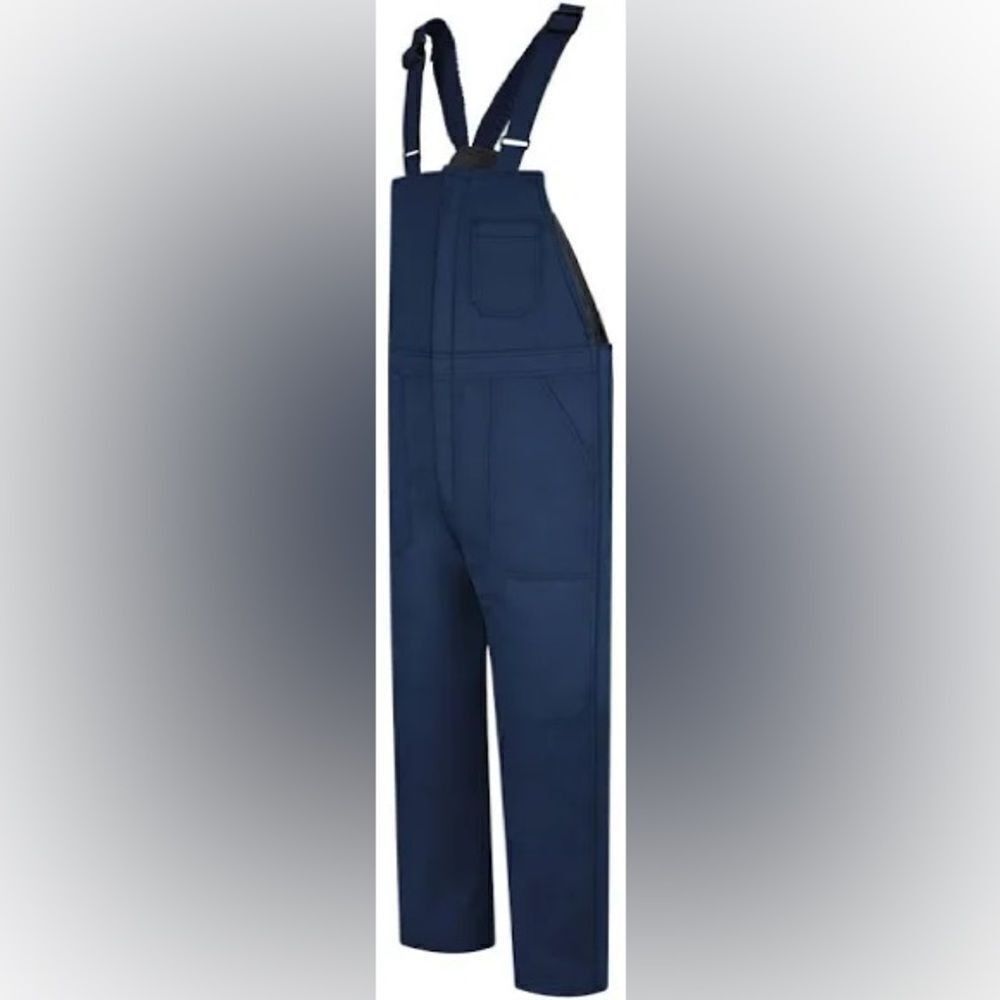 Vintage Bulwark Fire resistant Bib Overalls Lightweight Non Insulate Size US 36 / EU 52 - 2 Thumbnail