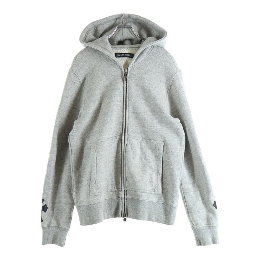 Chrome Hearts Chrome Hearts Cross Patch Double Zip Hoodie Gray Size US S / EU 44-46 / 1 - 1 Thumbnail