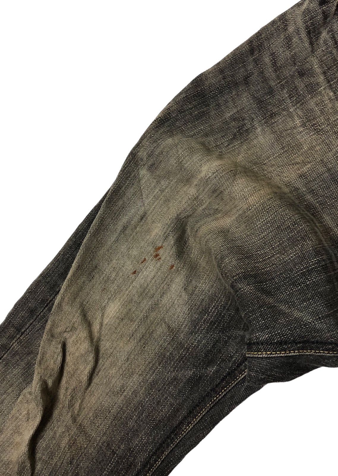 Lee Flare Lee Japan Distressed Black Denim Jeans Size US 32 / EU 48 - 8 Thumbnail