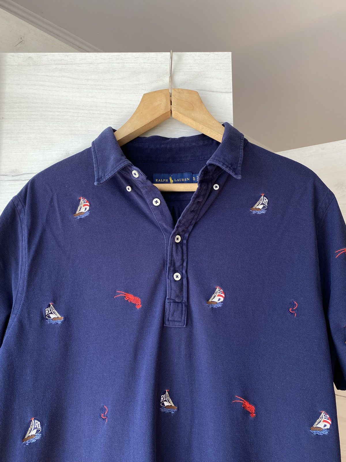 Polo Ralph Lauren Polo Ralph Lauren Knit Oxford 2XB Polo Shirt Embroidered Size US XL / EU 56 / 4 - 2 Thumbnail