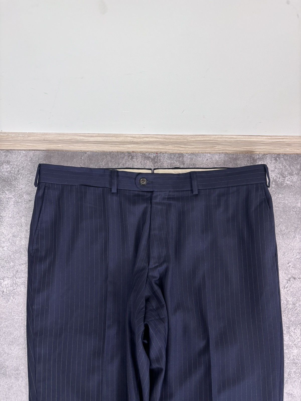 Suitsupply Suitsupply Men’s 2-Piece Navy Blue Pinstripe Wool Suit Size 44R - 13 Thumbnail