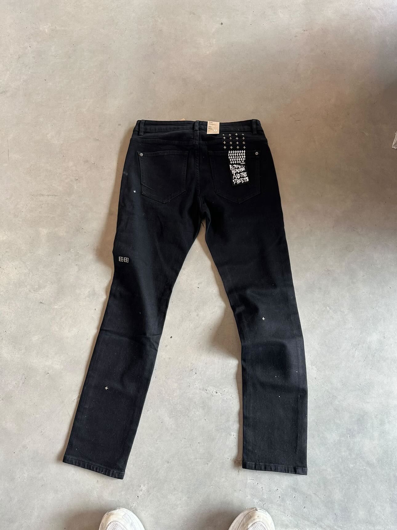 Ksubi Ksubi van winkle royalty embroidered jeans black Size US 33 - 3 Thumbnail