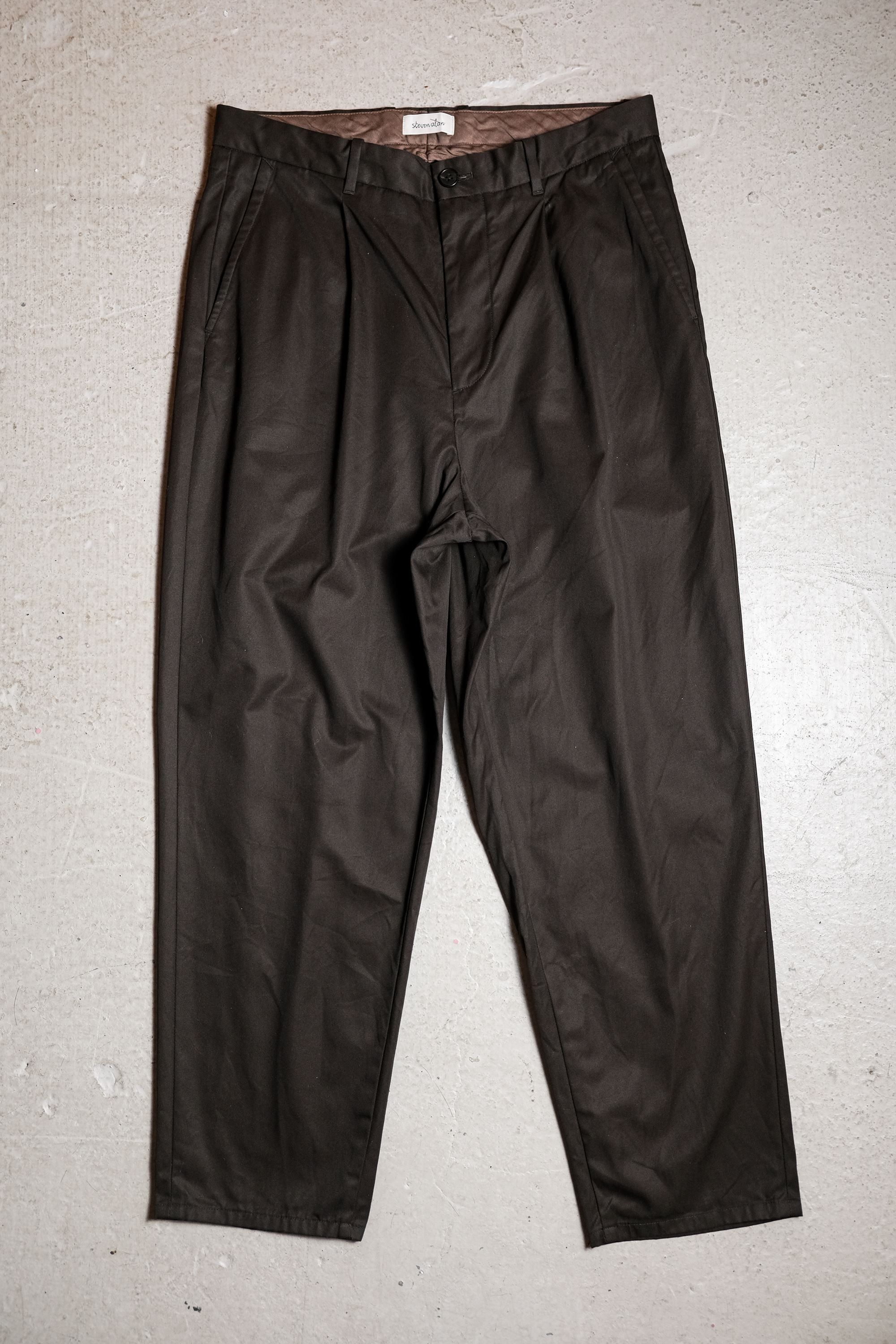 image of Steven Alan Ventile Super Baggy Tapered Pants in Brown, Men's (Size 32)