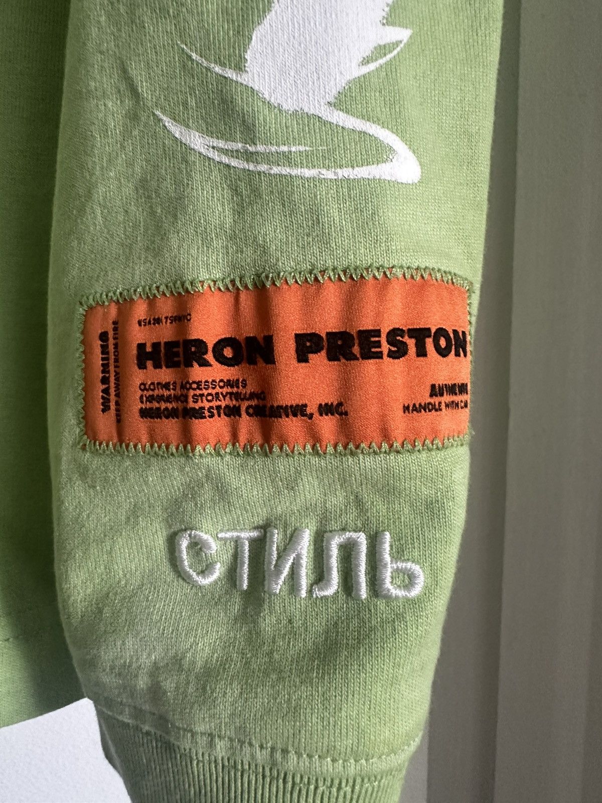 Heron Preston Heron Preston Green Mock Neck CTNMB Long Sleeve Shirt XS Size US XS / EU 42 / 0 - 2 Thumbnail