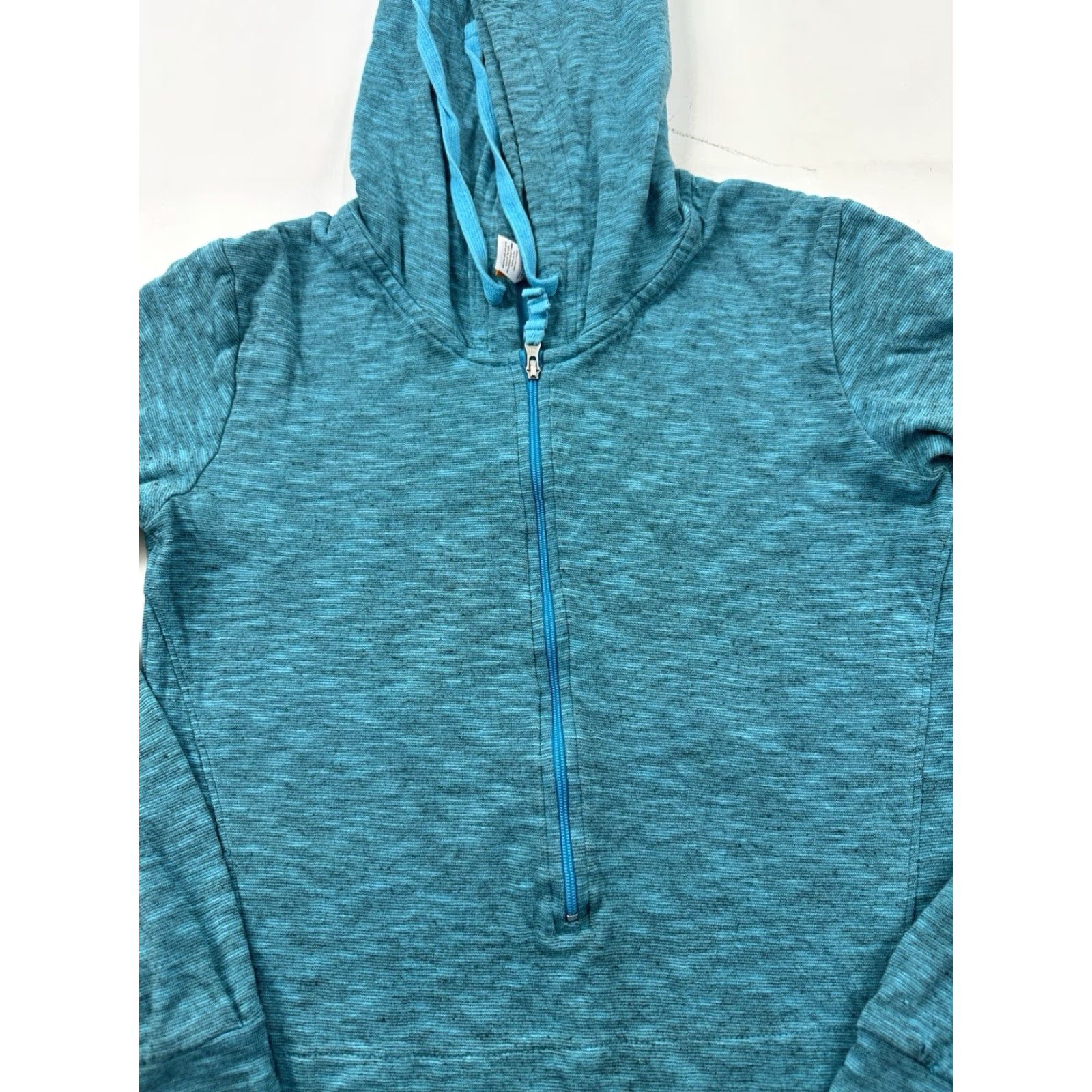 Vintage Lucy Hoodie Sweatshirt Womens XS Green 1/2 Zip Pullover Thumb Holes Hoodie Pullover 1/2 Zip Green Womens XS Thumb Holes Lucy Hoodie Sweatshirt Size XS / US 0-2 / IT 36-38 - 3 Thumbnail