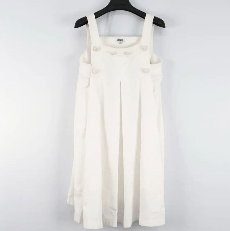 Kenzo Kenzo Summer White Dress for Women 0089 Size S / US 4 / IT 40 - 1 Thumbnail