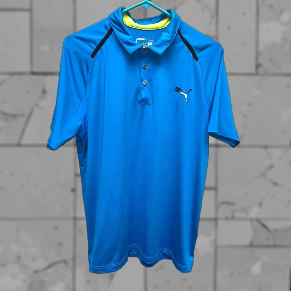 Puma PUMA Golf Polo Light Blue Mens M Size US M / EU 48-50 / 2 - 1 Thumbnail