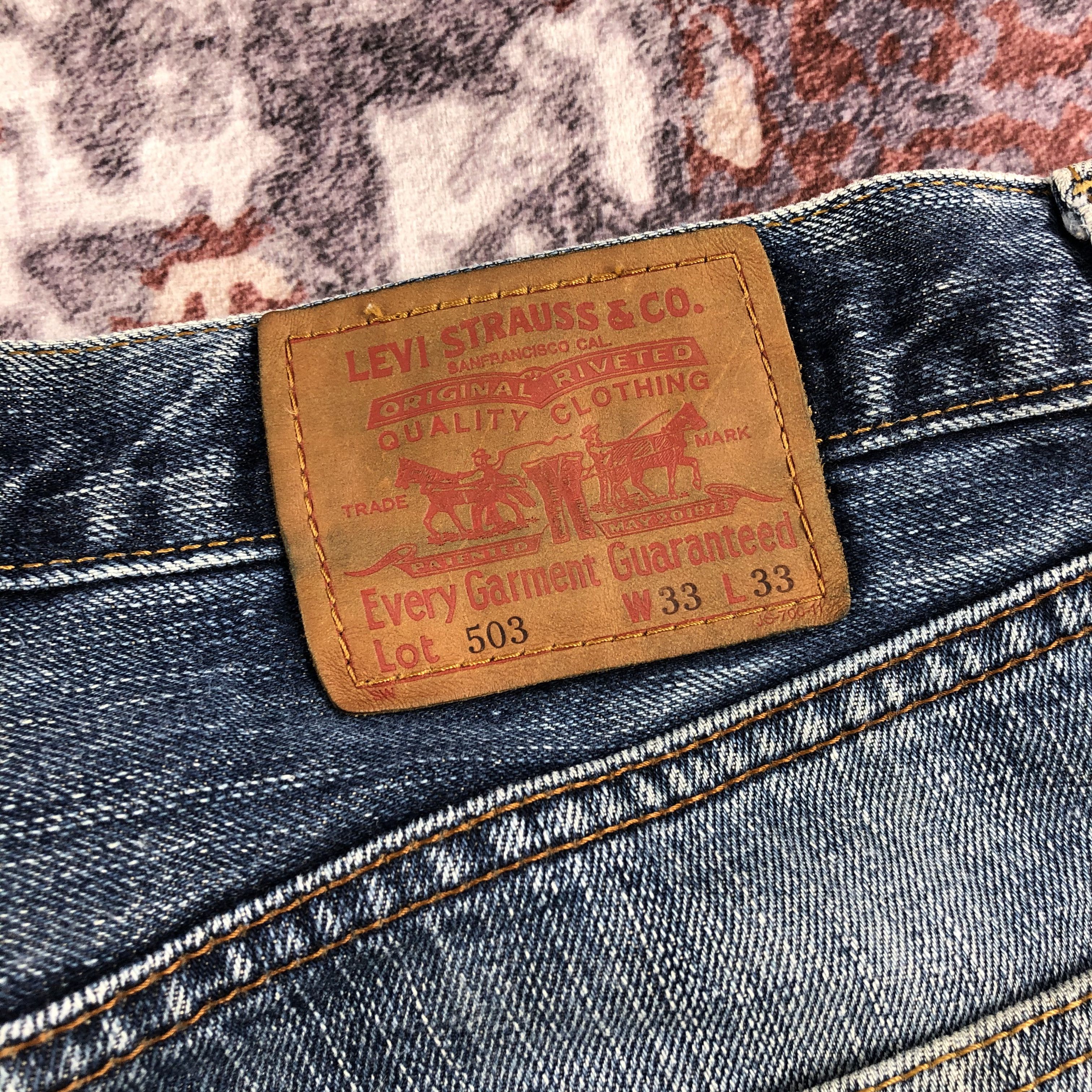 Levi's × Vintage Vintage 90s Blue Wash Levis 503 Jeans-JM2629 Size US 34 / EU 50 - 7 Thumbnail