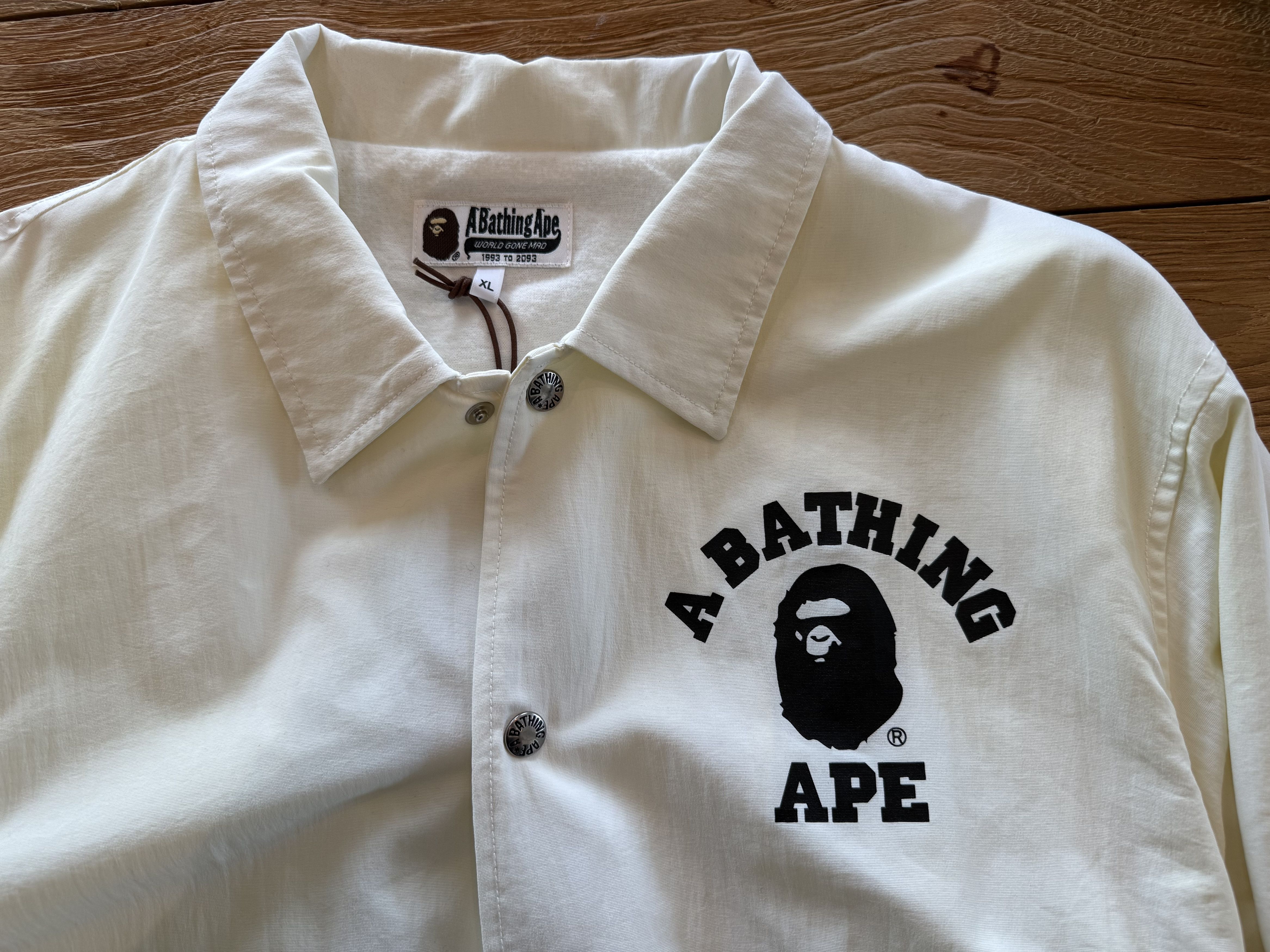 Bape Bape College Coach Jacket Size US XL / EU 56 / 4 - 3 Thumbnail