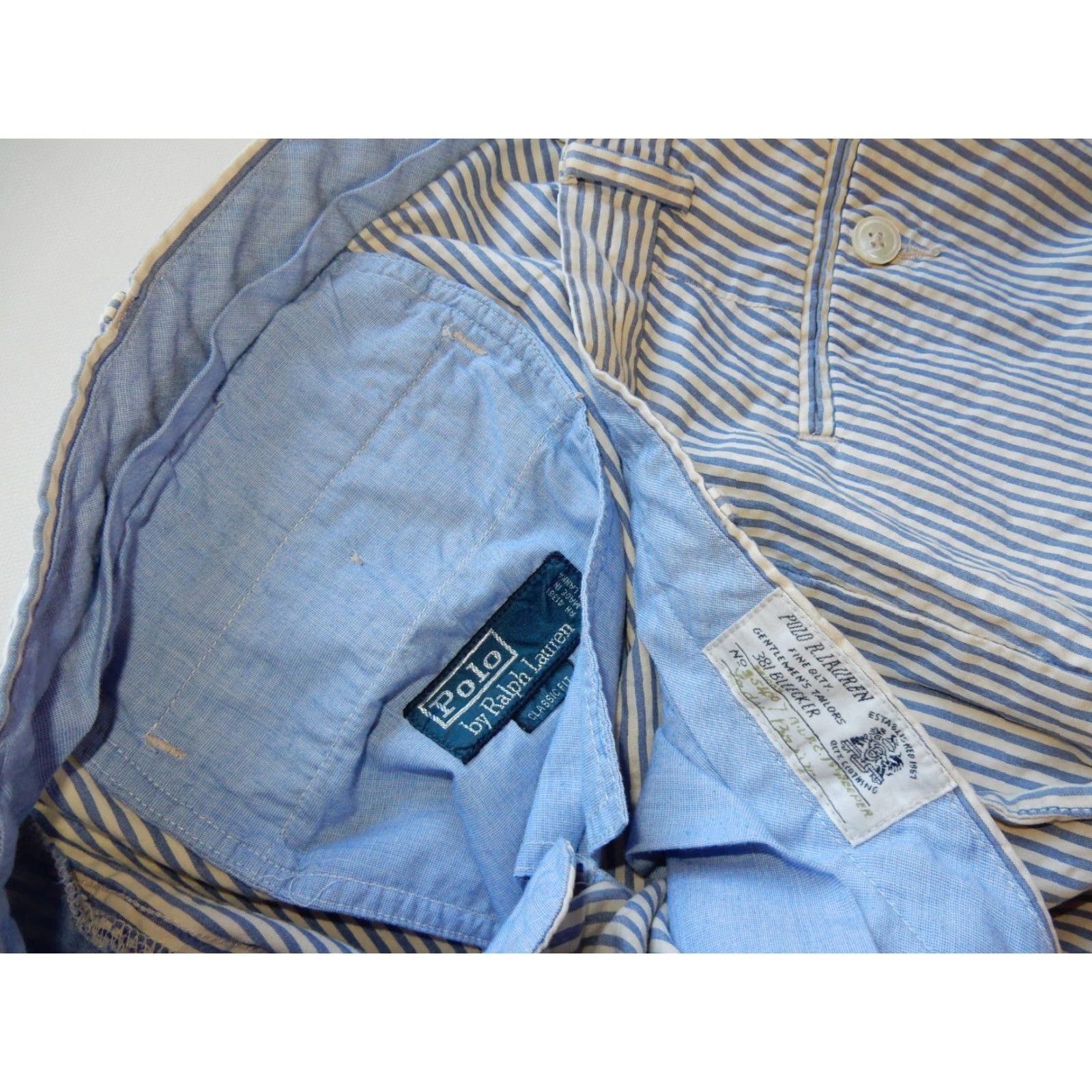 Polo Ralph Lauren VINTAGE Polo Ralph Lauren Men's Shorts Chino Size 40 Blue 90s Casual Size US L / EU 52-54 / 3 - 3 Thumbnail