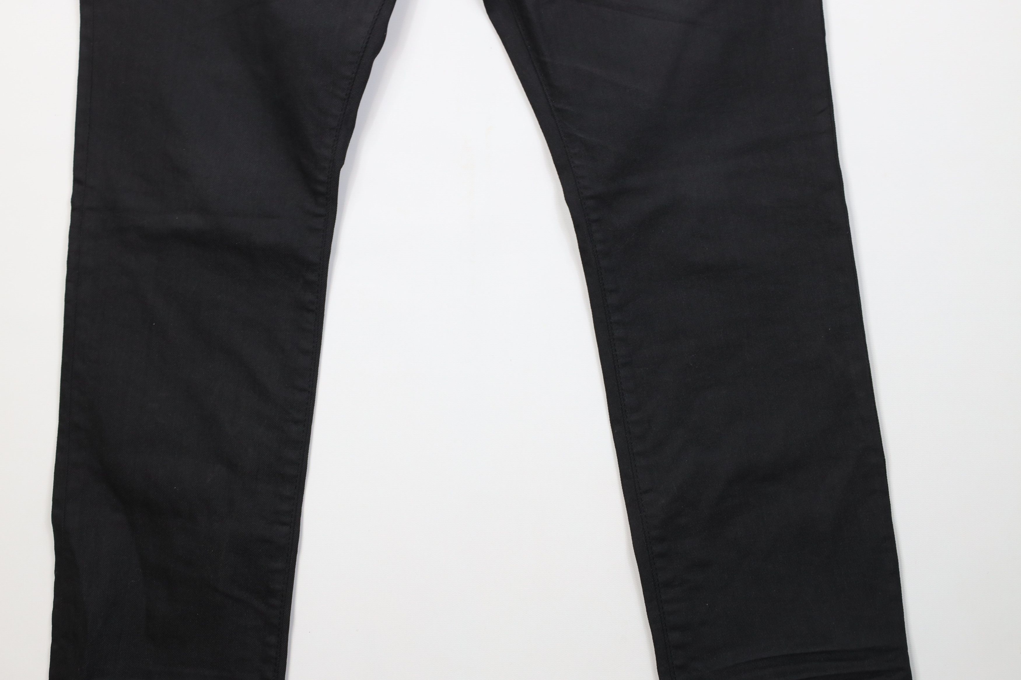 Express Express Alec Waxed Cotton Super Skinny Fit Denim Jeans Black Size US 34 / EU 50 - 4 Thumbnail