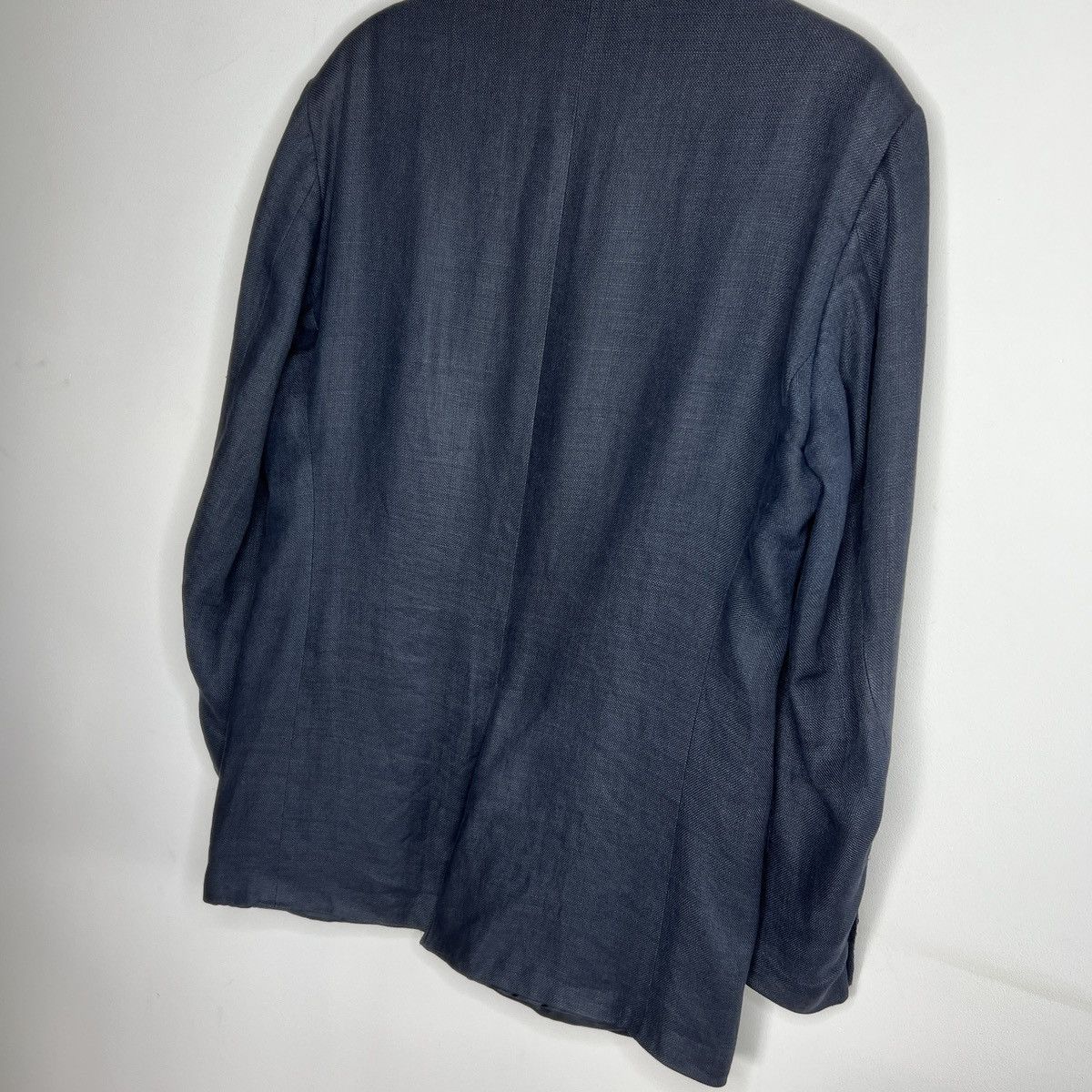 Polo Ralph Lauren × Ralph Lauren Vintage 90s Polo Ralph Lauren Wool/Linen Blazer 42R Size 42R - 11 Thumbnail