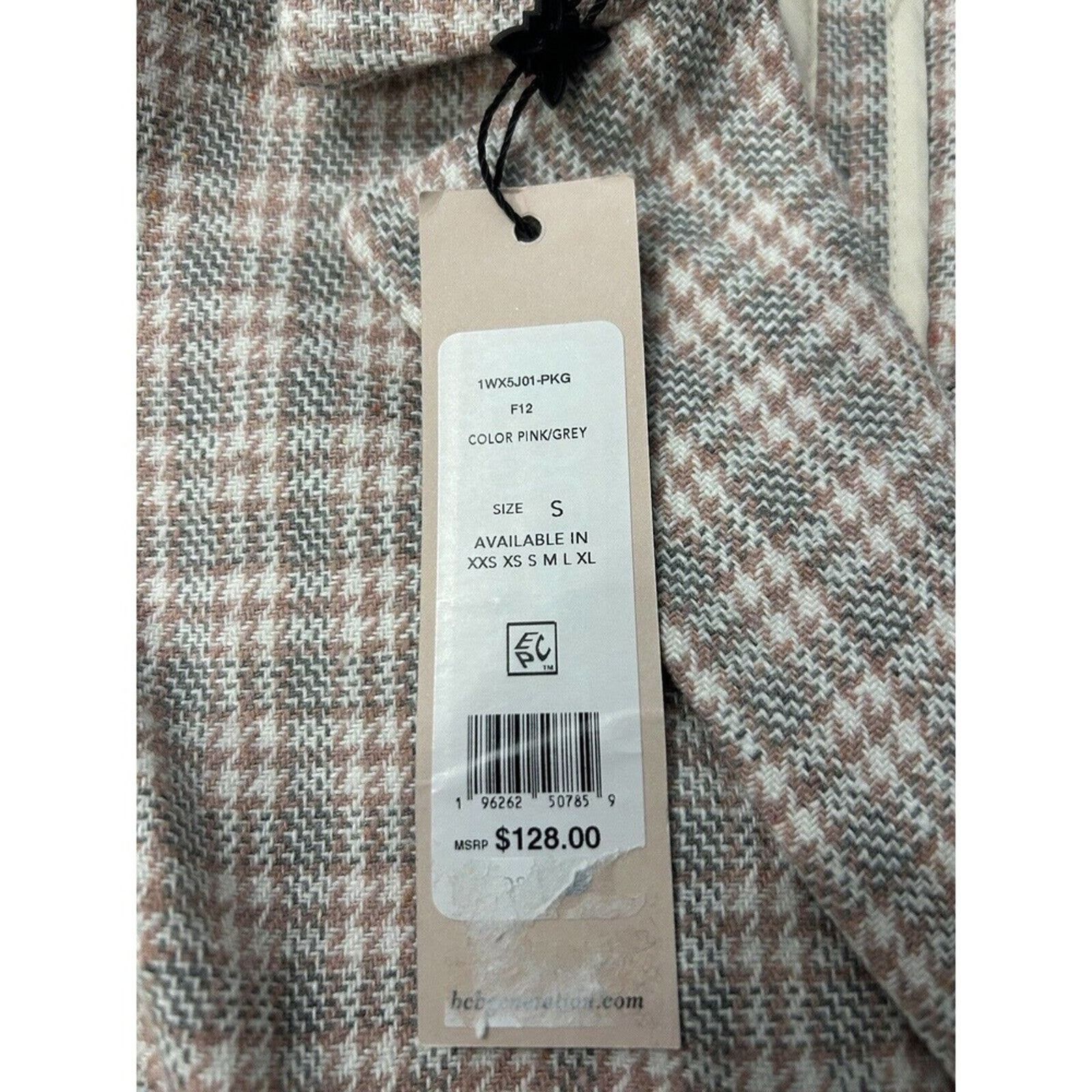 Other BCBGeneration Pink Grey Tweed Cropped NWT Blazer Small Size S / US 4 / IT 40 - 5 Thumbnail