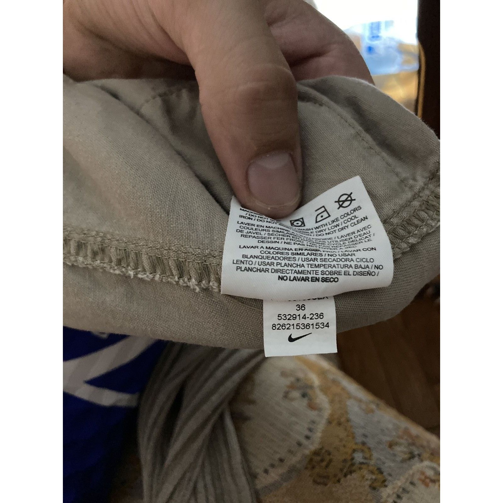 Nike × Vintage Vintage Nike Y2K Style beige Cargo Shorts Size US 36 / EU 52 - 8 Thumbnail