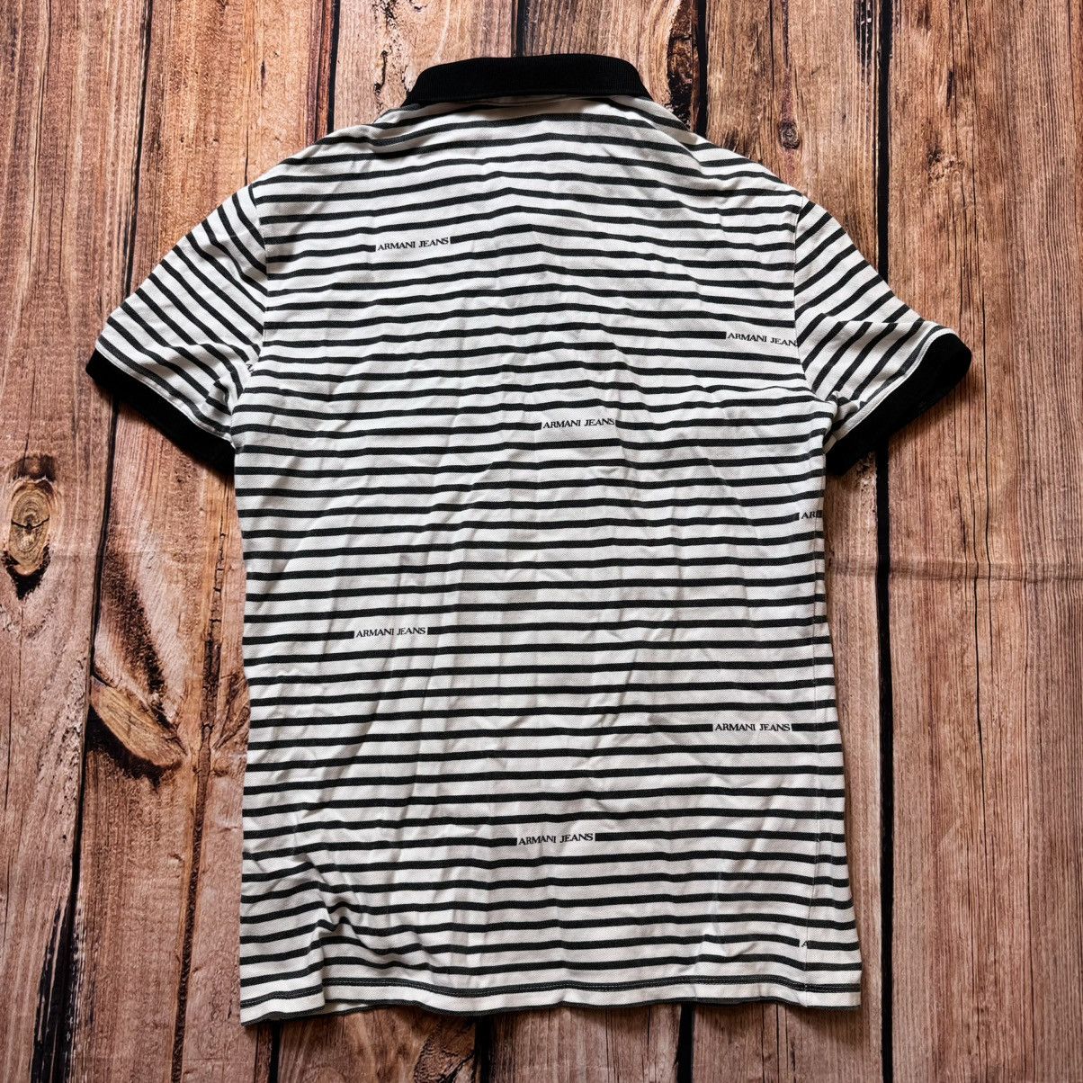 Armani Armani polos t-shirt white monogram Size US S / EU 44-46 / 1 - 2 Thumbnail