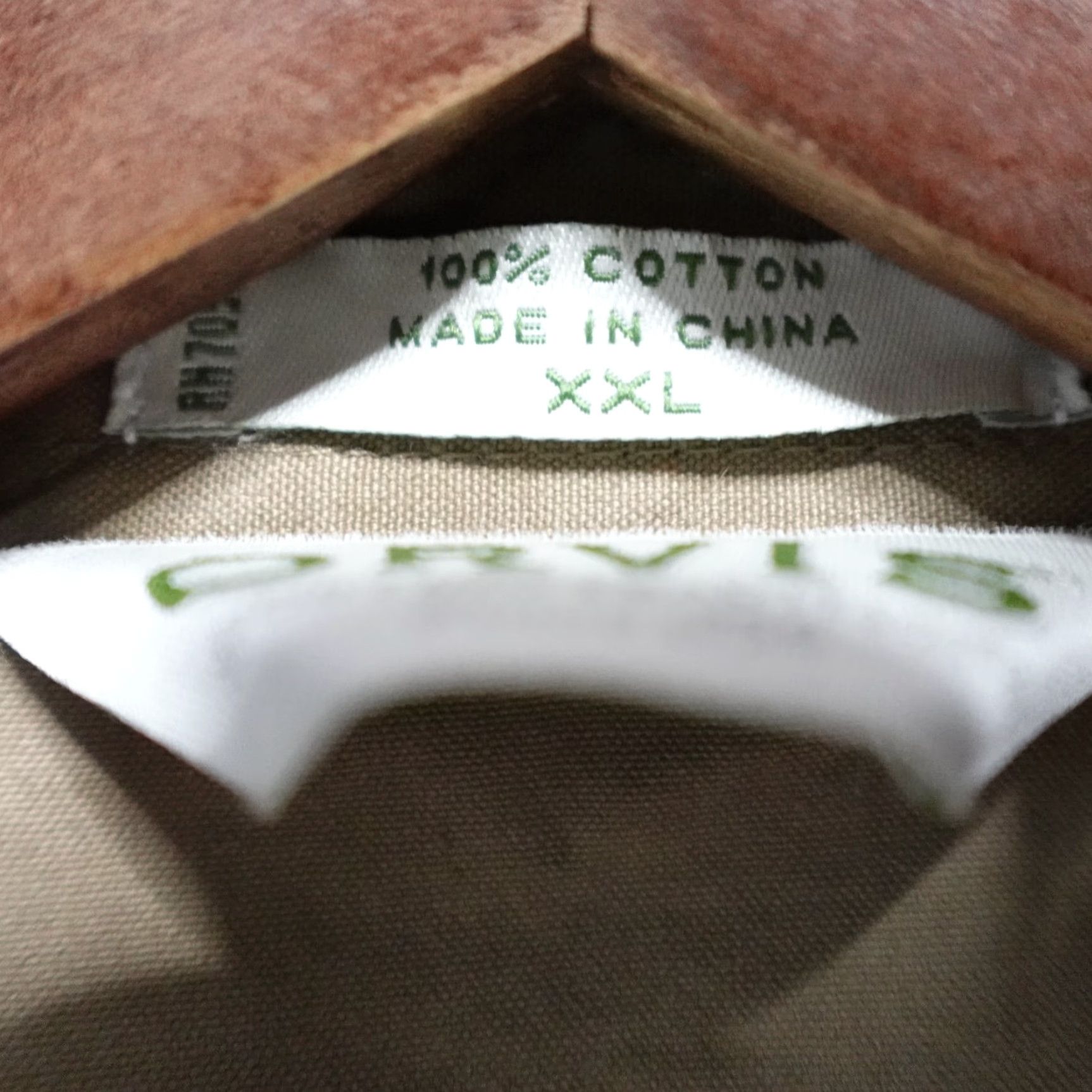 Orvis Orvis Shirt 2XL Beige Canvas Hunting Button-Up Long Sleeve 100% Cotton Regular Men Button-Down Collar Size US XXL / EU 58 / 5 - 4 Thumbnail