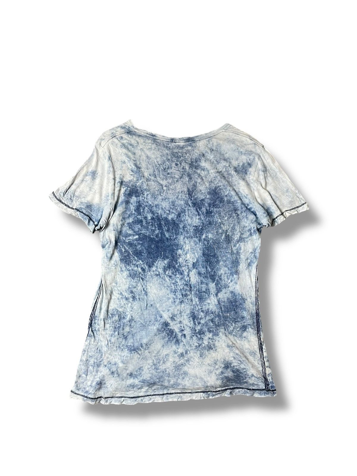 Diesel × Japanese Brand × Vintage DIESEL INDUSTRY Distressed Bleach Tie-dye Tshirt (115$ Size US M / EU 48-50 / 2 - 4 Thumbnail