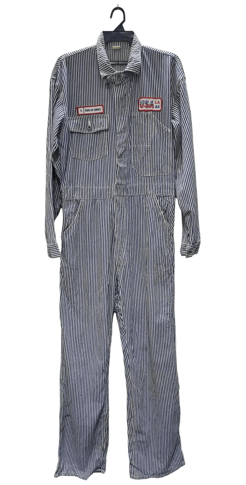 Japanese Brand × Vintage Grace Engineers Overall Hickory