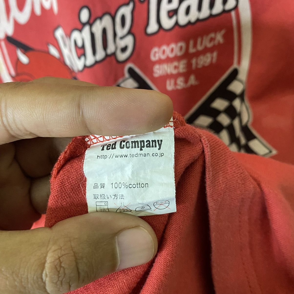 Tedman × The Real McCoy's × Vintage Vintage Tedman Lucky Devil Racing Team L/S T Shirt Size US M / EU 48-50 / 2 - 8 Thumbnail