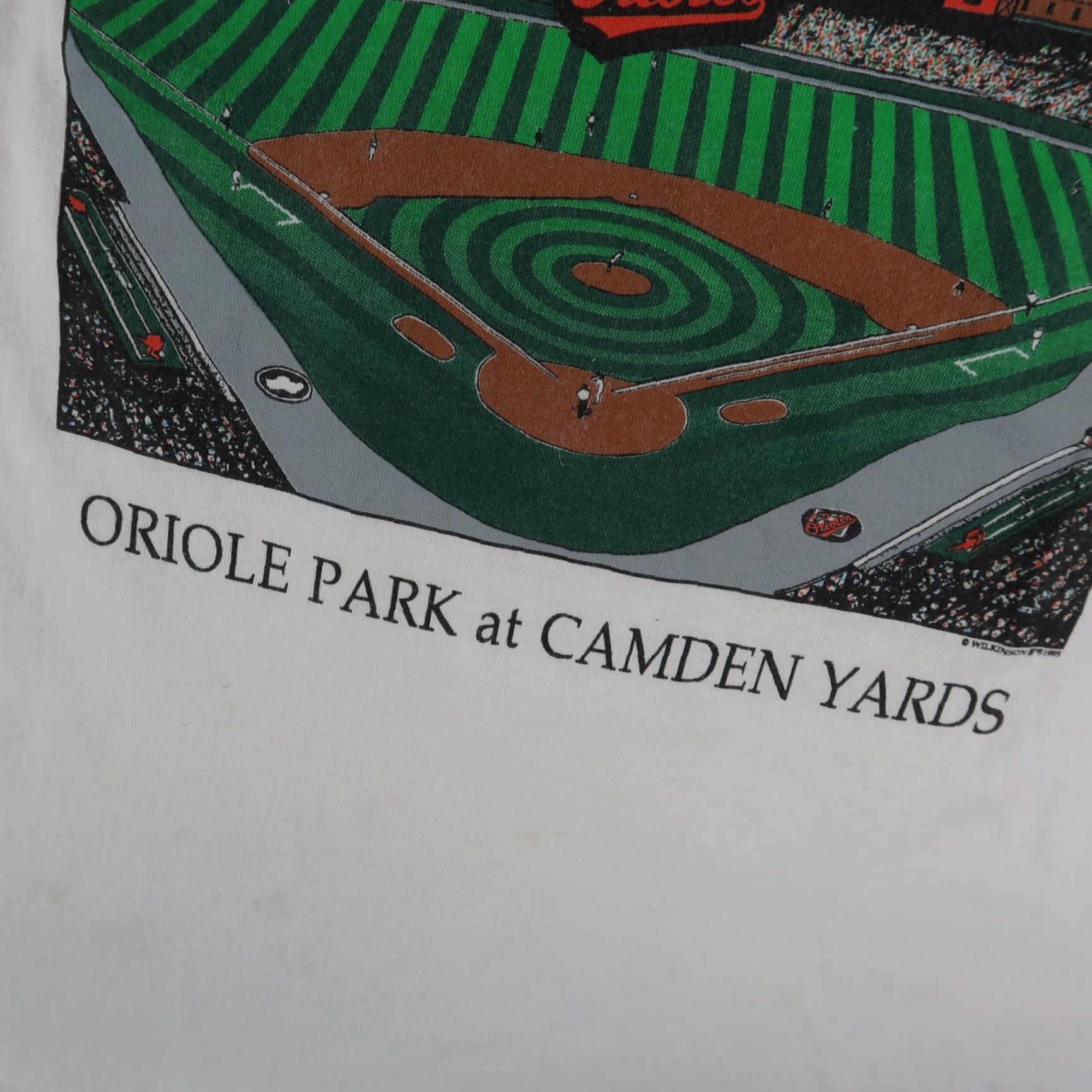 Delta VINTAGE 90s 1995 Camden Yards The Streak XL T-Shirt Cal Ripken Orioles White Size US XL / EU 56 / 4 - 6 Thumbnail