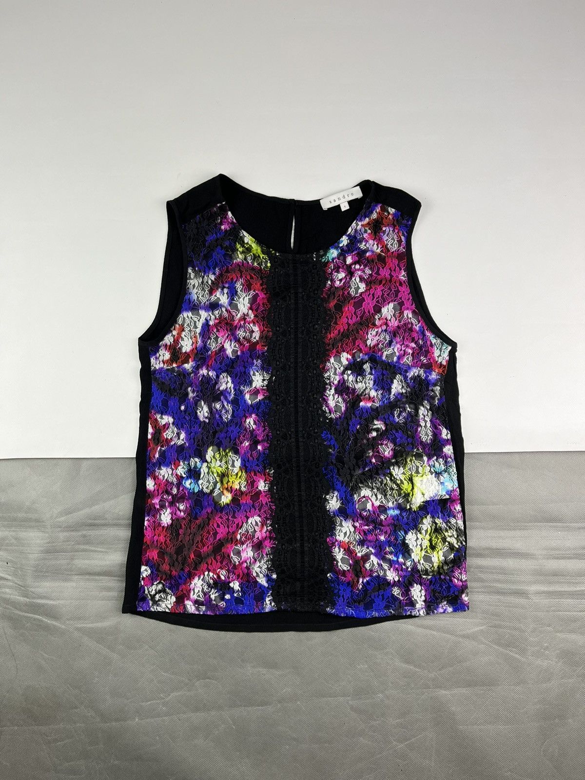 Sandro 🌸Sandro Paris multicolored tank top viscose size 1 Size M / US 6-8 / IT 42-44 - 2 Thumbnail