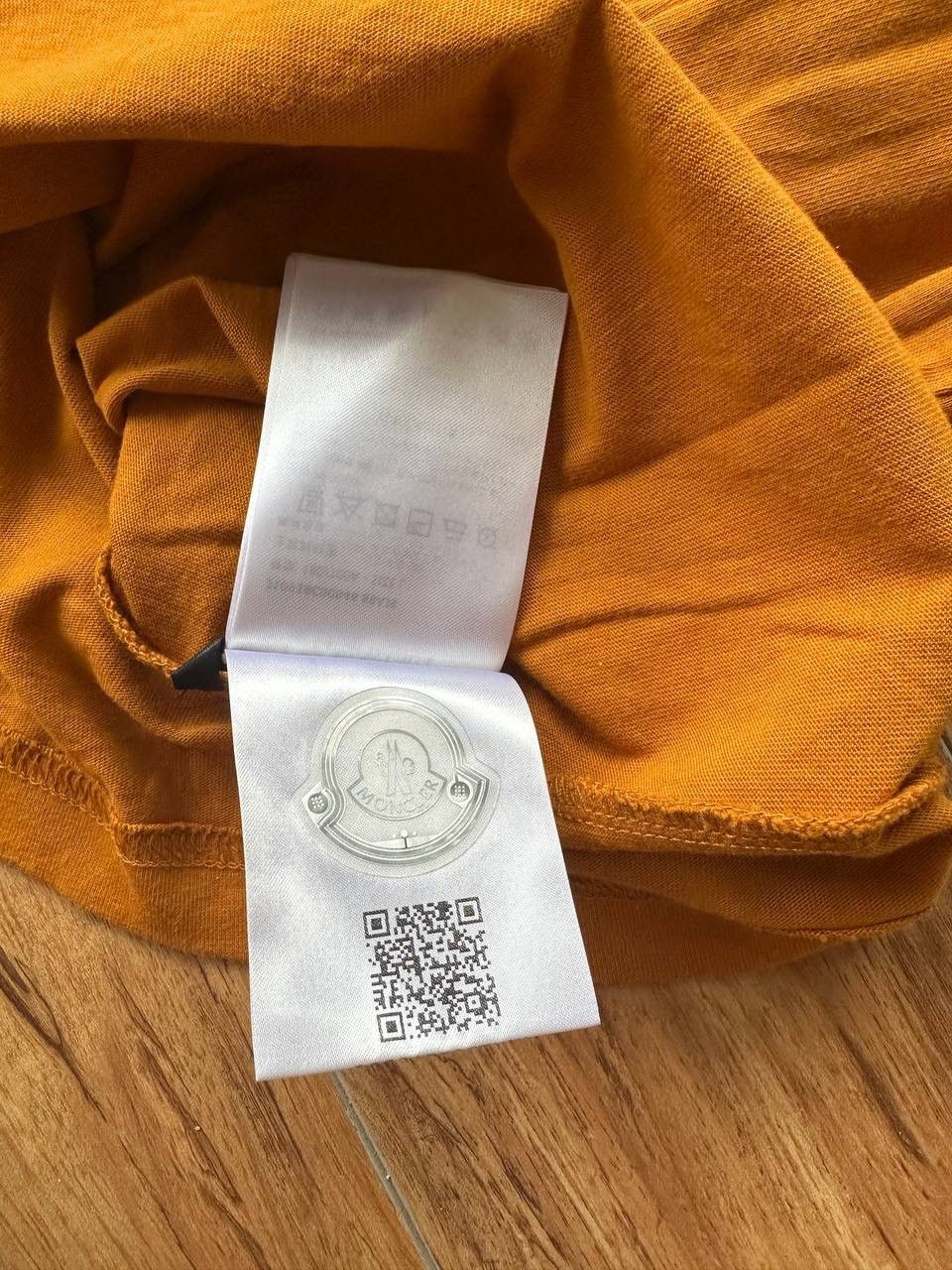Moncler Moncler Garment-Washed T-Shirt Orange SS24 Collection Size US L / EU 52-54 / 3 - 10 Thumbnail