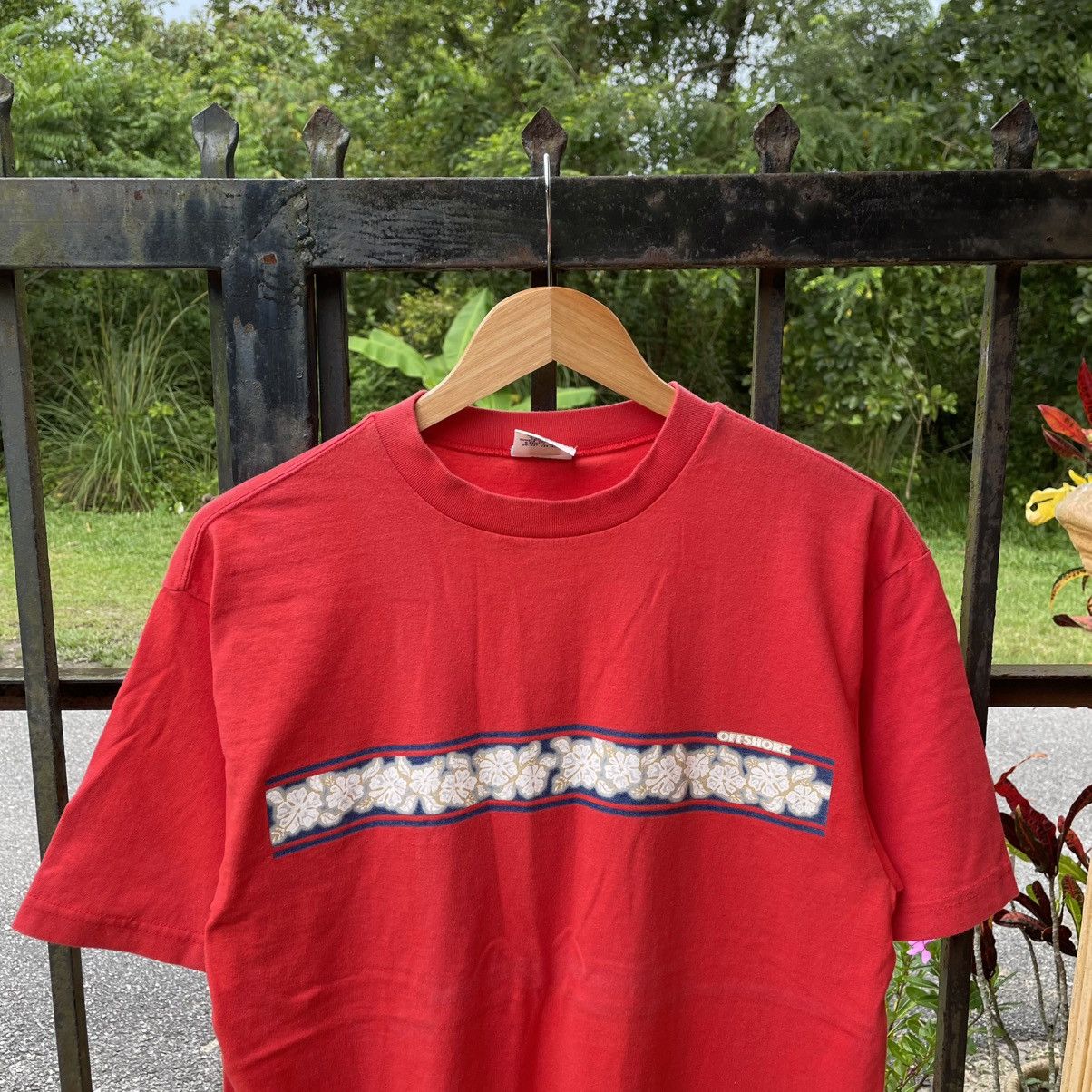Vintage 🔥Vintage 90s Off Shore Hawaiian Motive Flower Surfing Tee Size US M / EU 48-50 / 2 - 4 Thumbnail