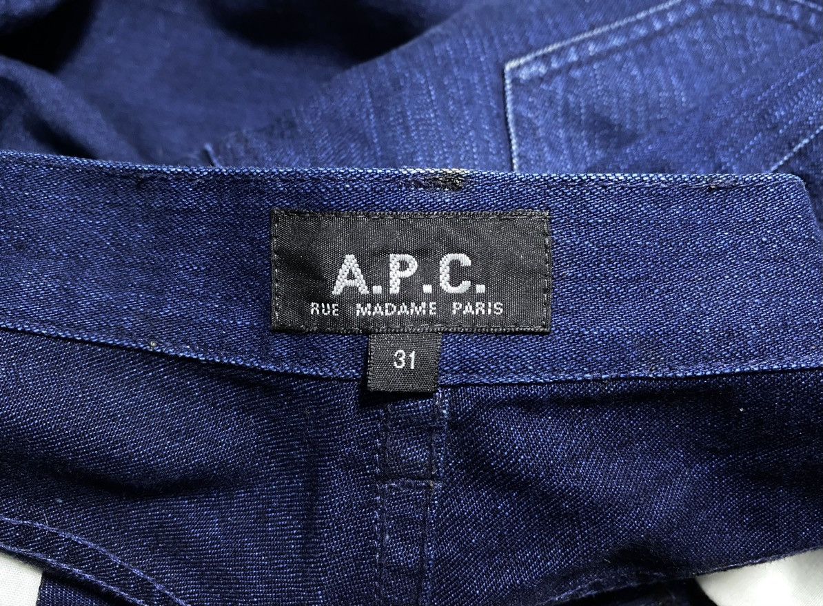 A.P.C. A.P.C. Rue Madame Paris Blue Cotton Jeans Denim Slim Fit Size US 31 - 20 Thumbnail