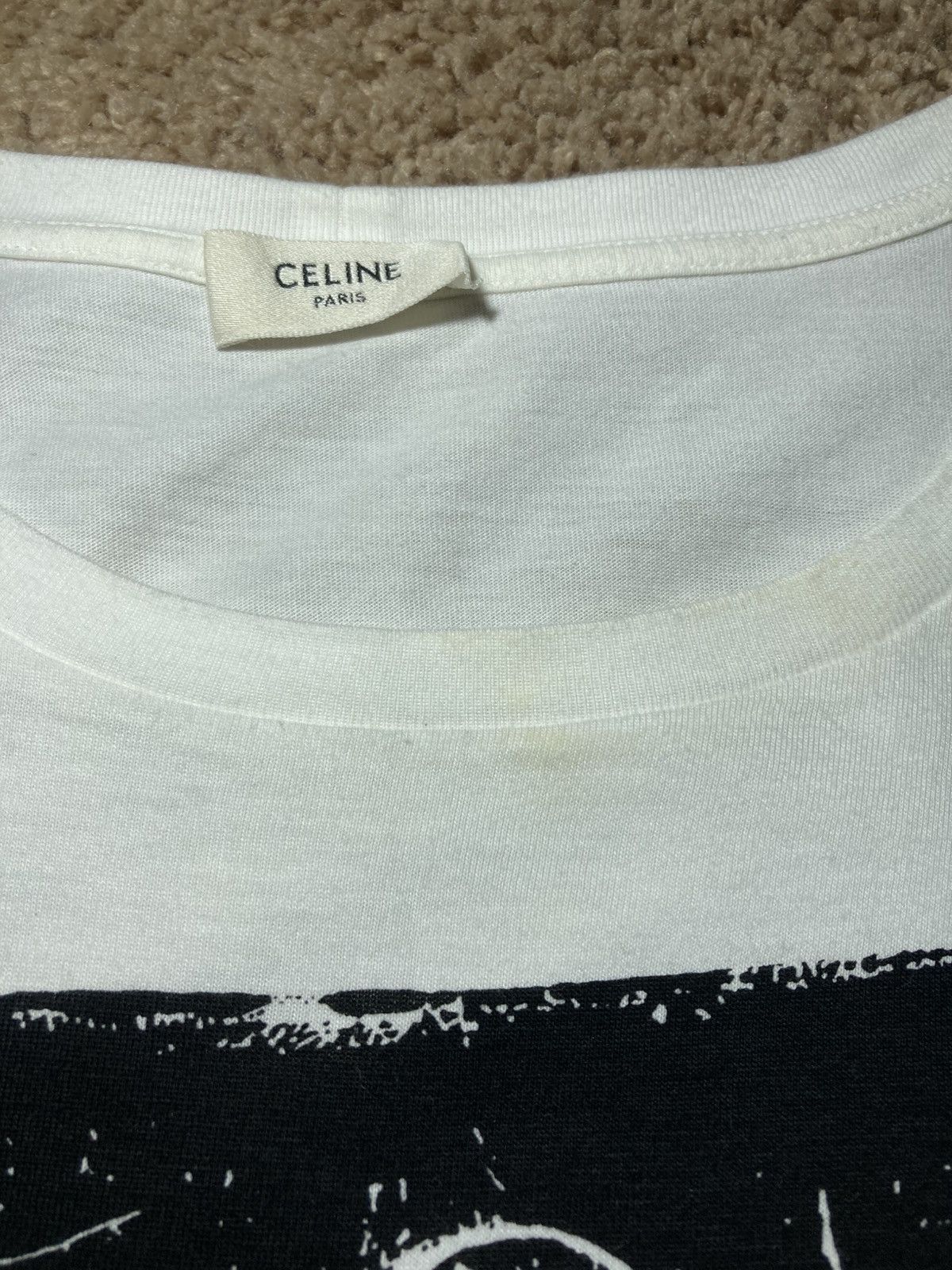 Celine SS20 Celine David Kramer Ghost Round 70s Graphic Hedi Size US M / EU 48-50 / 2 - 3 Thumbnail