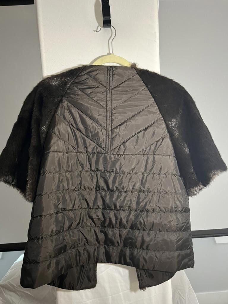 Chicos Chico's Black Faux Fur Stylish Jacket Size M / US 6-8 / IT 42-44 - 3 Thumbnail